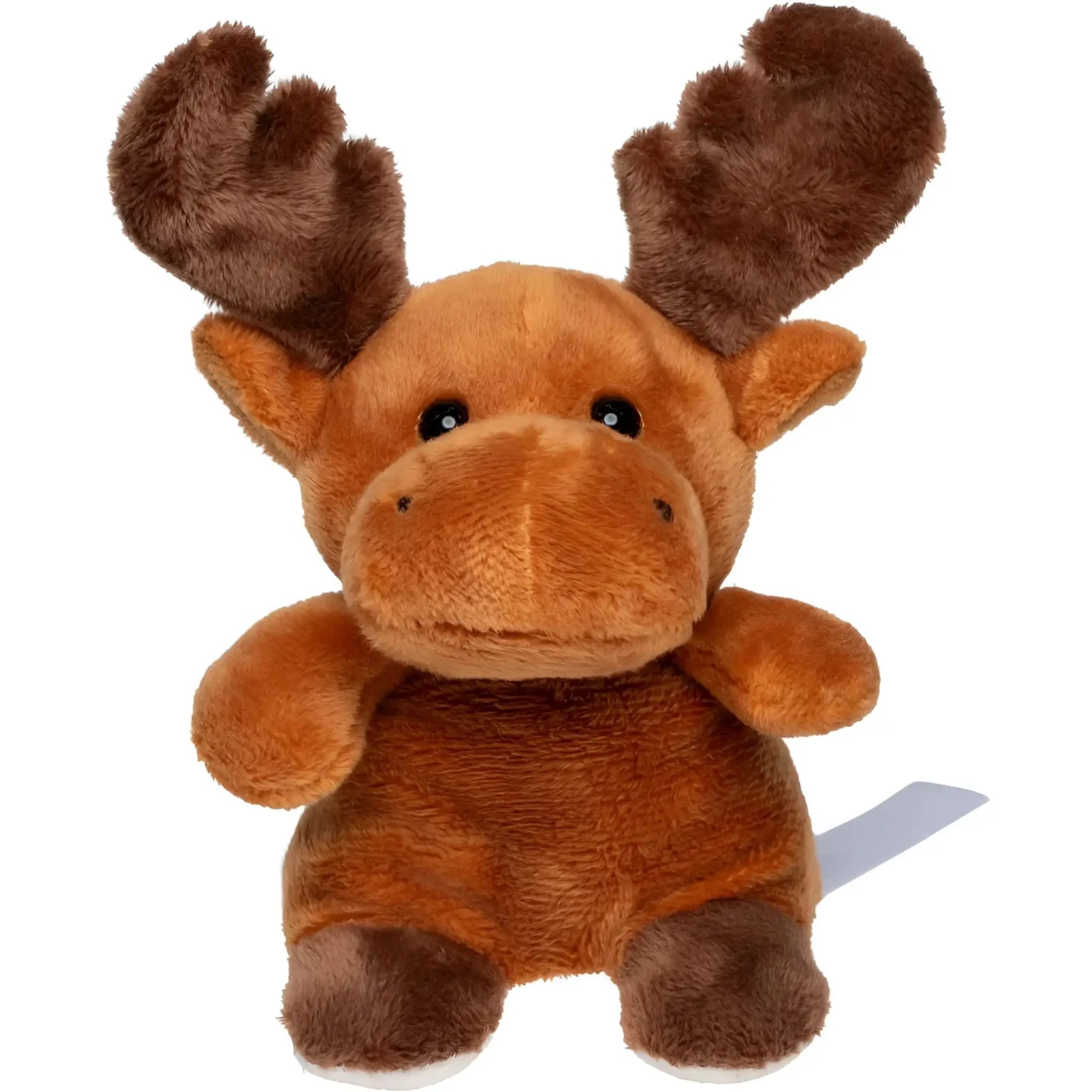 plush brauner moose schmoozies xxl displayreiniger mit weichem fell und dunklen augen
