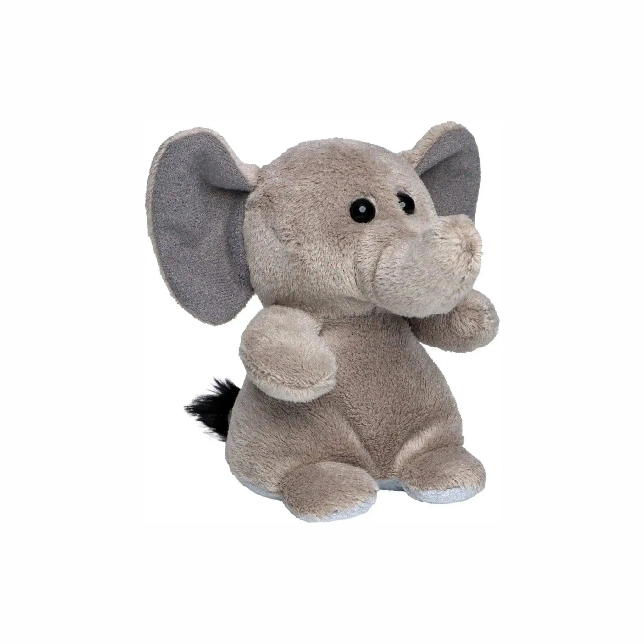 Schmoozies xxl displayreiniger elefant weiches graues stofftier mit großen ohren und schwarzen knopfaugen