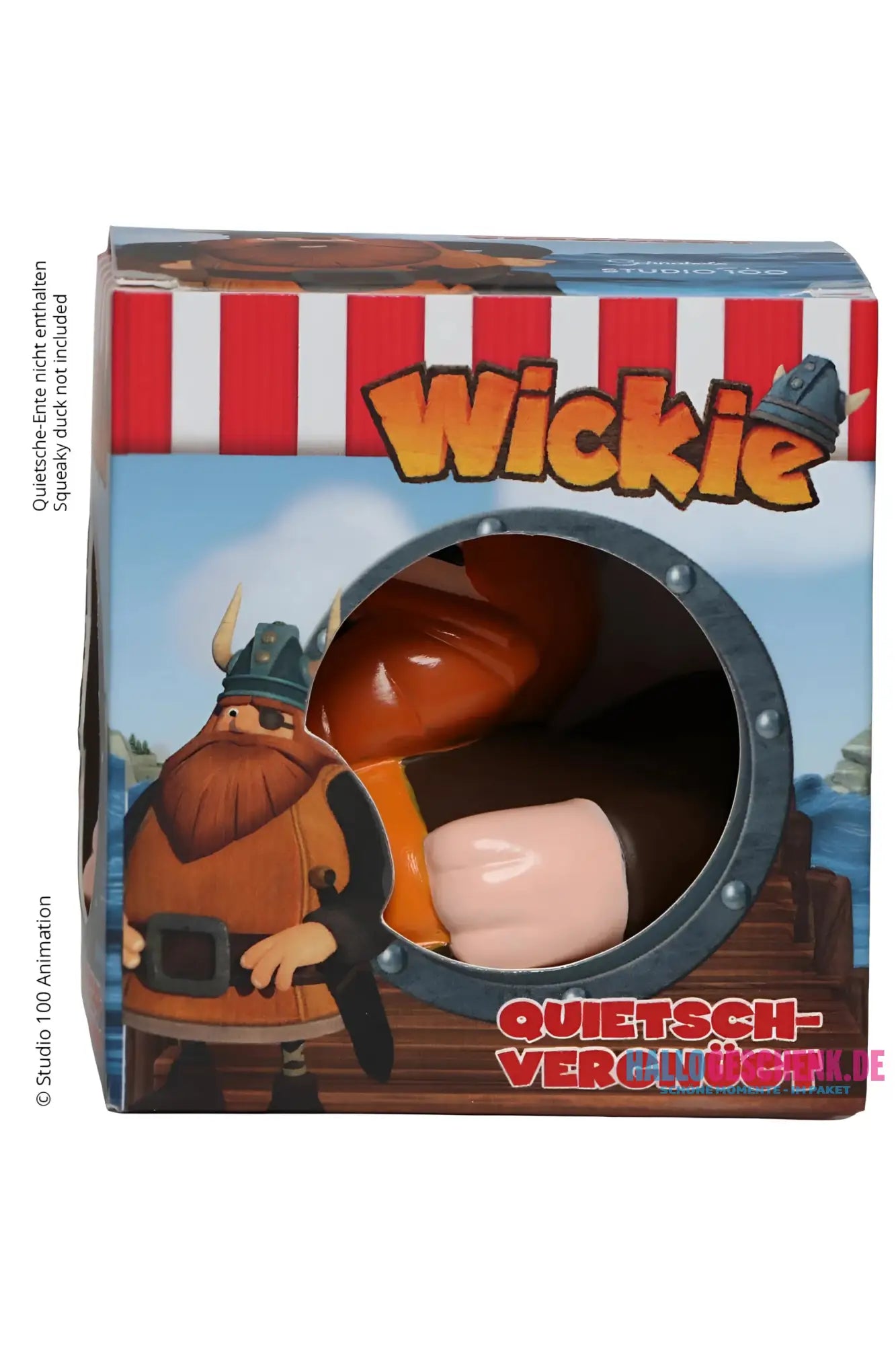 Schnabels® Badeente „Halvar“ von ’Wickie’ mit Geschenkverpackung 🛁🪓🎁 - Badeenten