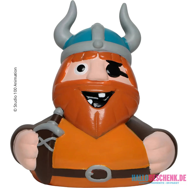 Schnabels® Badeente „Halvar“ von ’Wickie’ mit Geschenkverpackung 🛁🪓🎁 - Badeenten