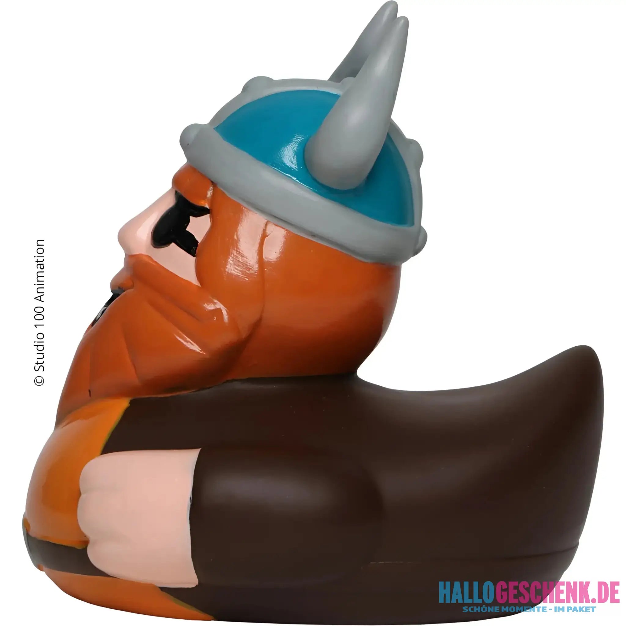 Schnabels® Badeente „Halvar“ von ’Wickie’ mit Geschenkverpackung 🛁🪓🎁 - Badeenten