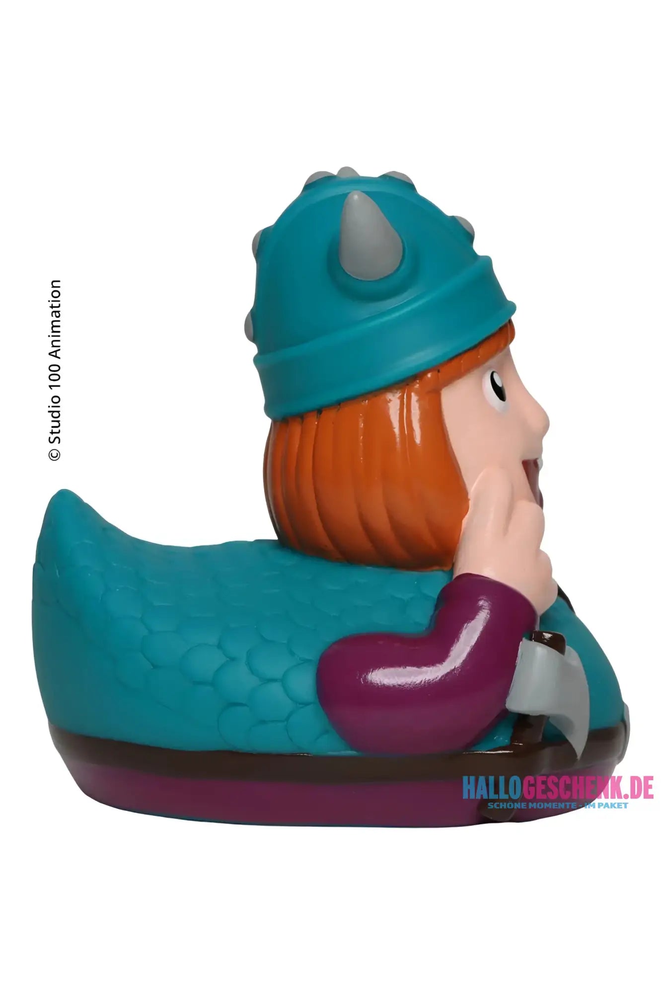 Schnabels® Badeente „Wickie“ mit Geschenkverpackung 🛁🪖🎁 - Badeenten