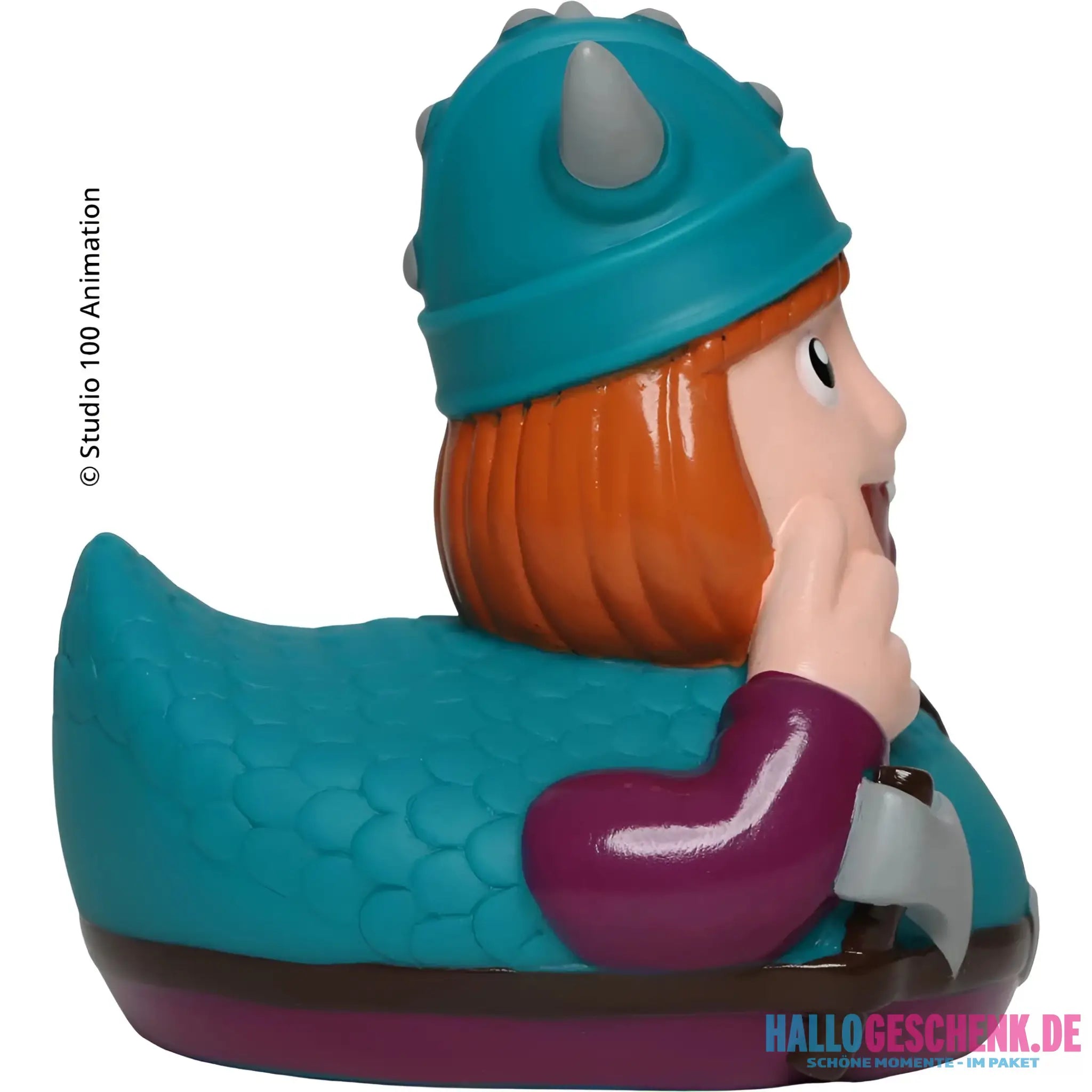 Schnabels® Badeente „Wickie“ mit Geschenkverpackung 🛁🪖🎁 - Badeenten