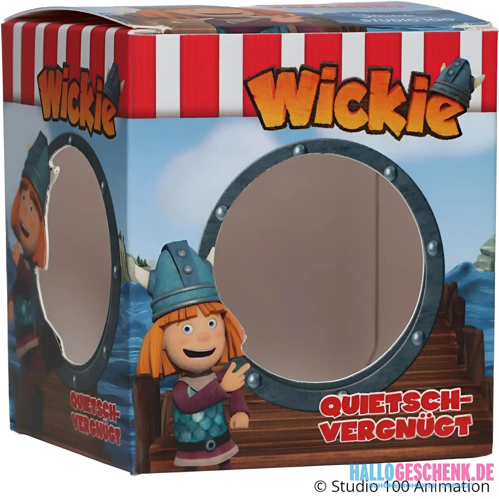 Schnabels® Badeente „Wickie“ mit Geschenkverpackung 🛁🪖🎁 - Badeenten