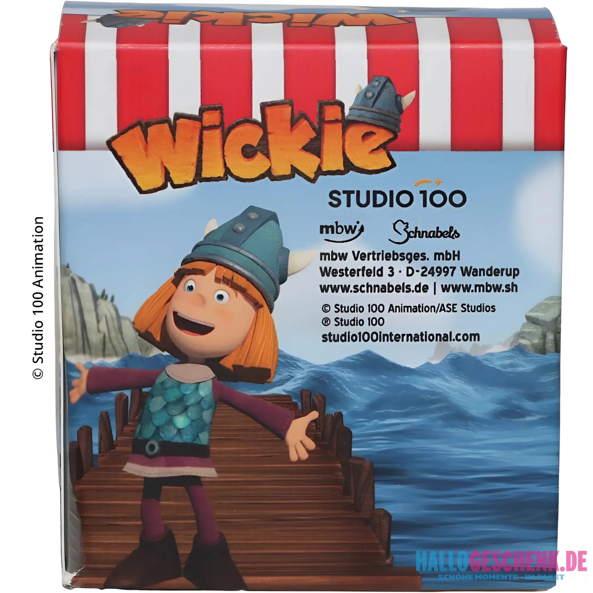 Schnabels® Badeente „Wickie“ mit Geschenkverpackung 🛁🪖🎁 - Badeenten