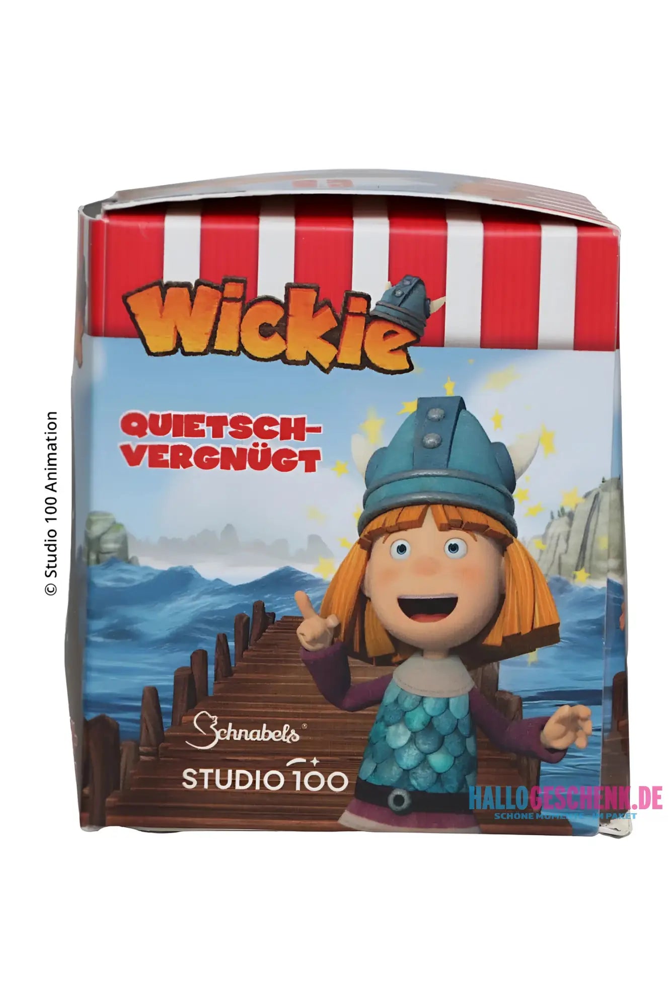 Schnabels® Badeente „Wickie“ mit Geschenkverpackung 🛁🪖🎁 - Badeenten