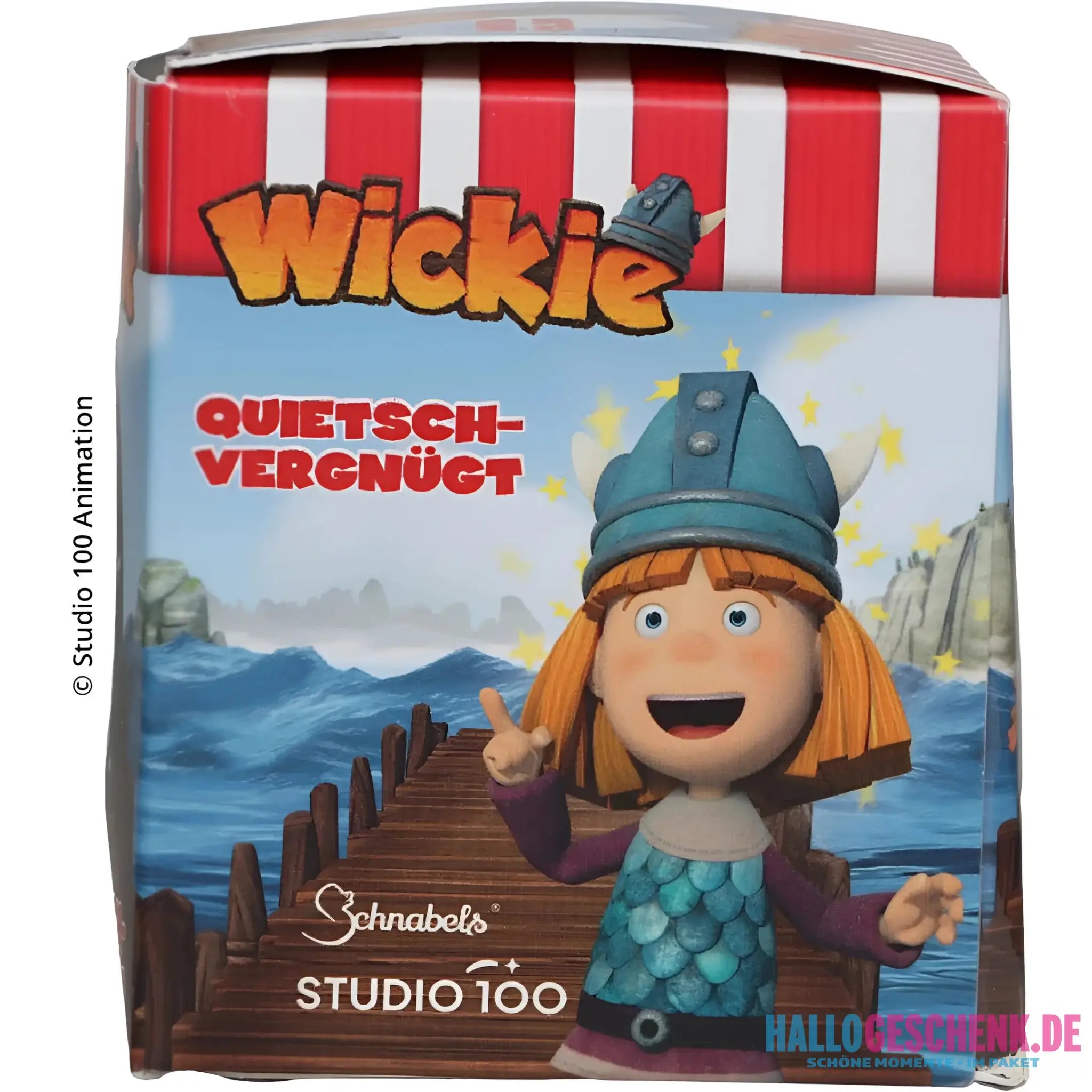 Schnabels® Badeente „Wickie“ mit Geschenkverpackung 🛁🪖🎁 - Badeenten