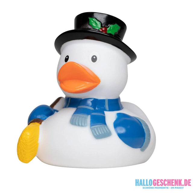 Schneemann • Schnee-Ente • Quietsche-Ente / Badeente