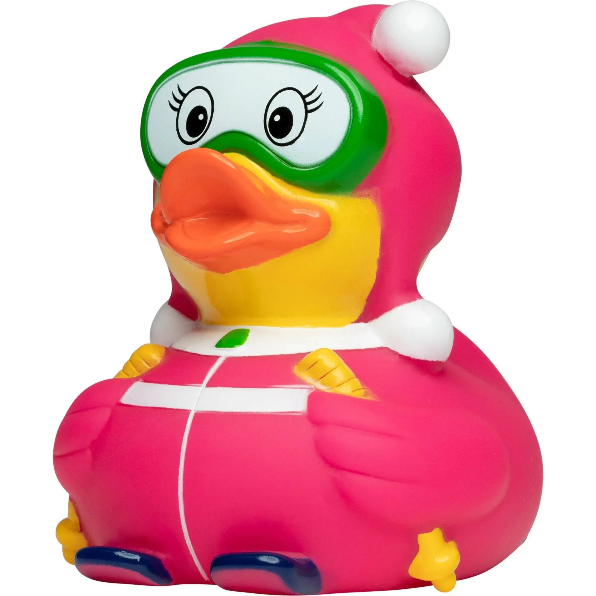 Ski • Skifahrer • Skifahrerin Pink • Quietsche-Ente / Badeente