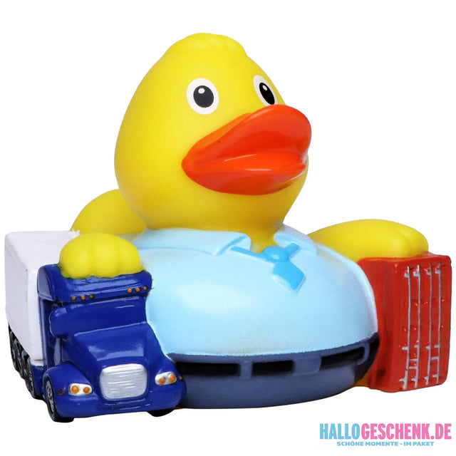 Spedition • Logistik • Spediteur • Speditionskaufmann • Lager • LKW • Quietsche-Ente / Badeente