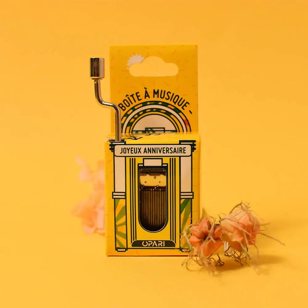 Spieluhr „Alles Gute zum Geburtstag“.