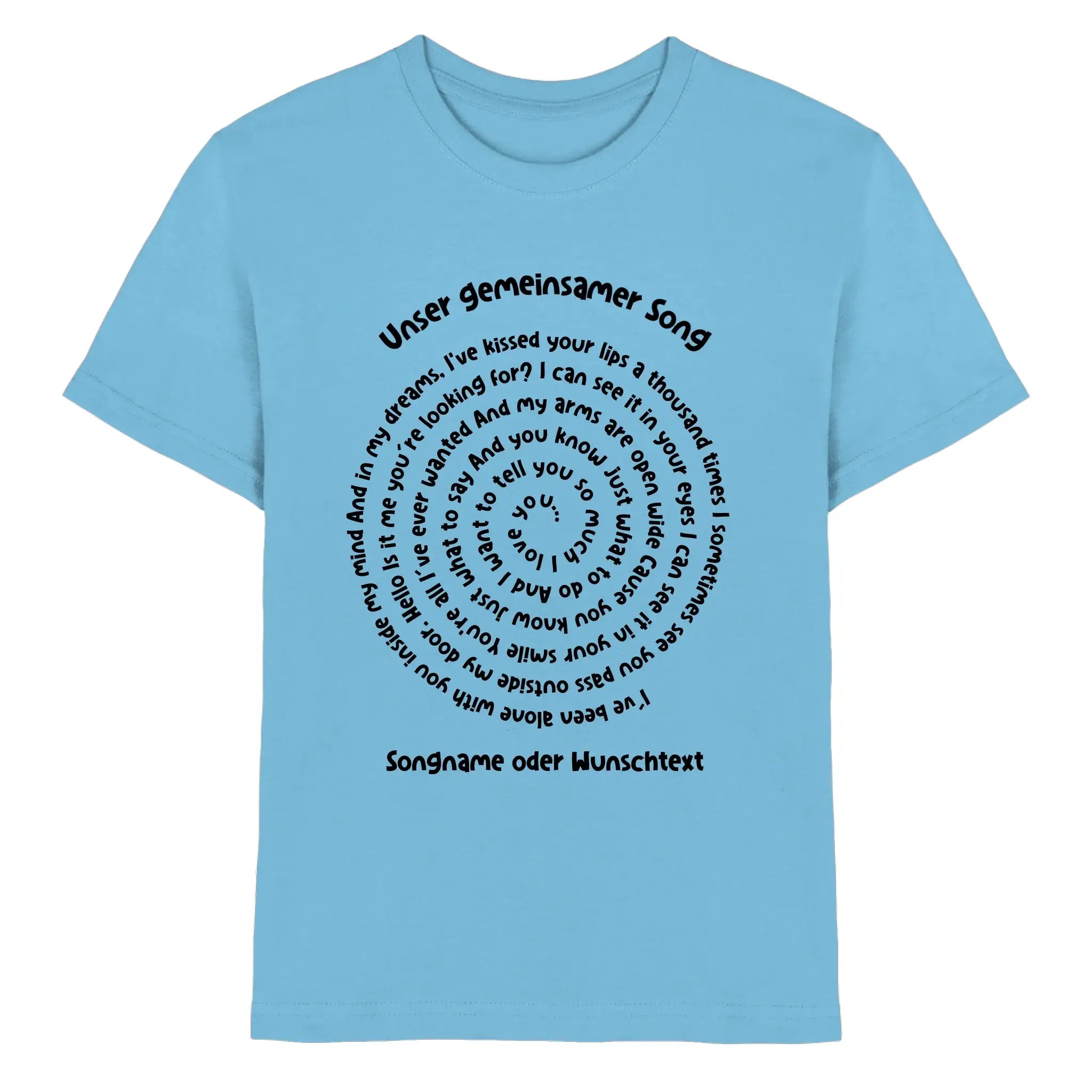 Spotify-Motiv 1 • mehrere Artikel • ’Statement-Collection’ • Wunschtext • Mein Motiv • Spiraltext - Premium Kinder