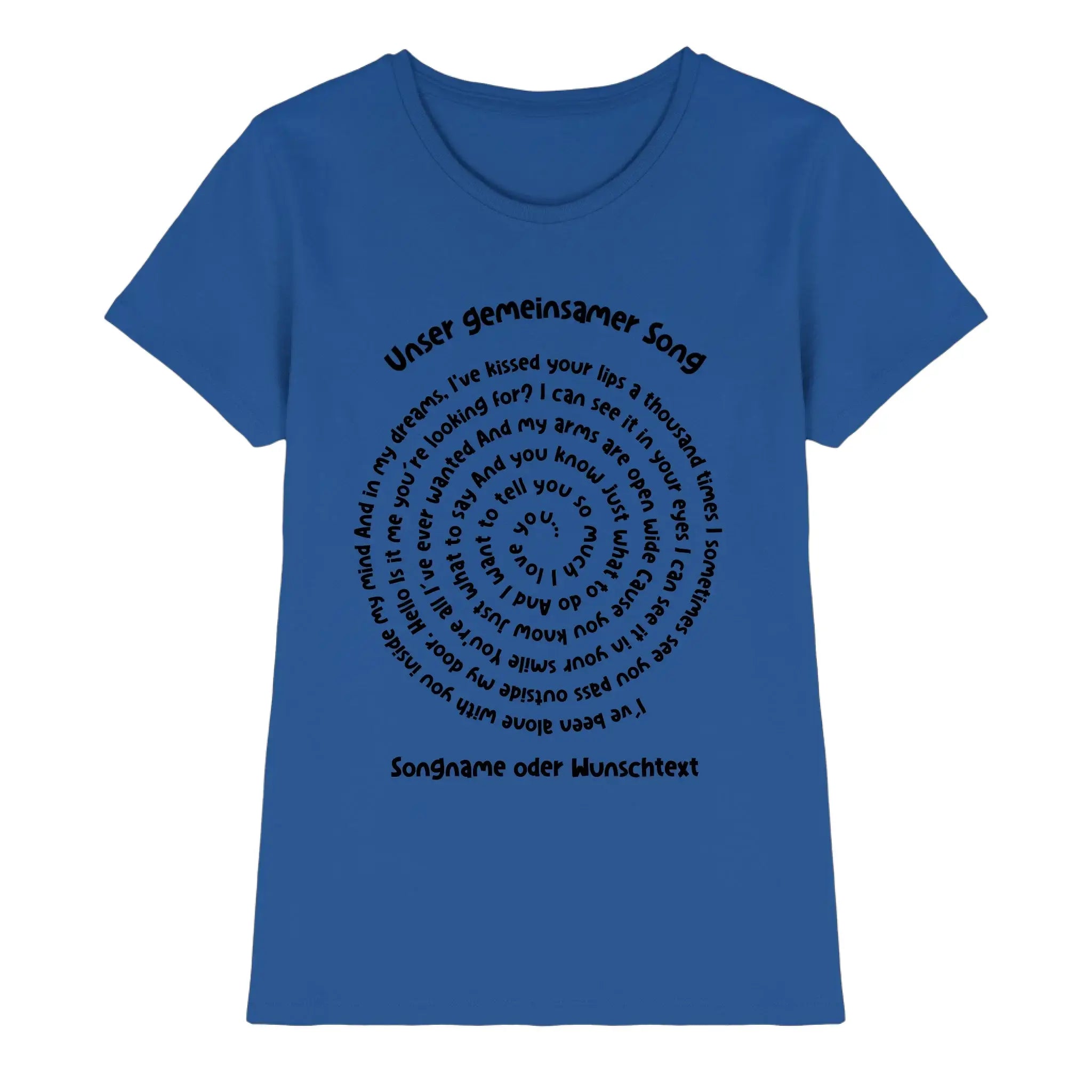 Spotify-Motiv 1 • mehrere Artikel • ’Statement-Collection’ • Wunschtext • Mein Motiv • Spiraltext - Premium Damen