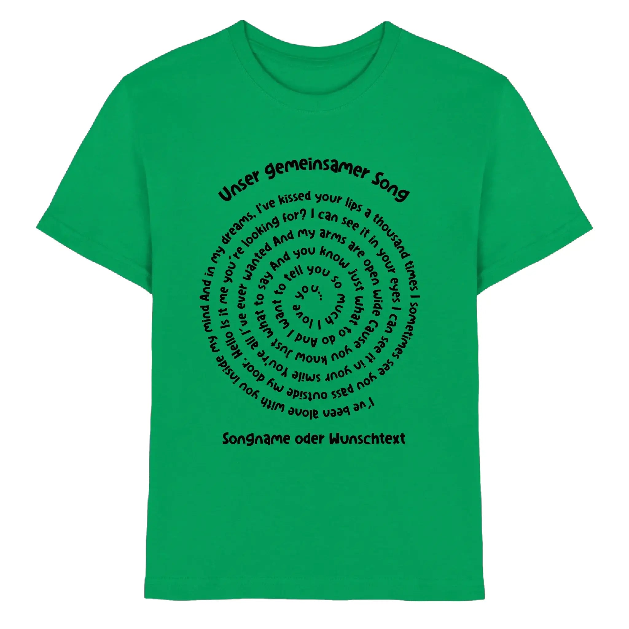 Spotify-Motiv 1 • mehrere Artikel • ’Statement-Collection’ • Wunschtext • Mein Motiv • Spiraltext - Premium Kinder