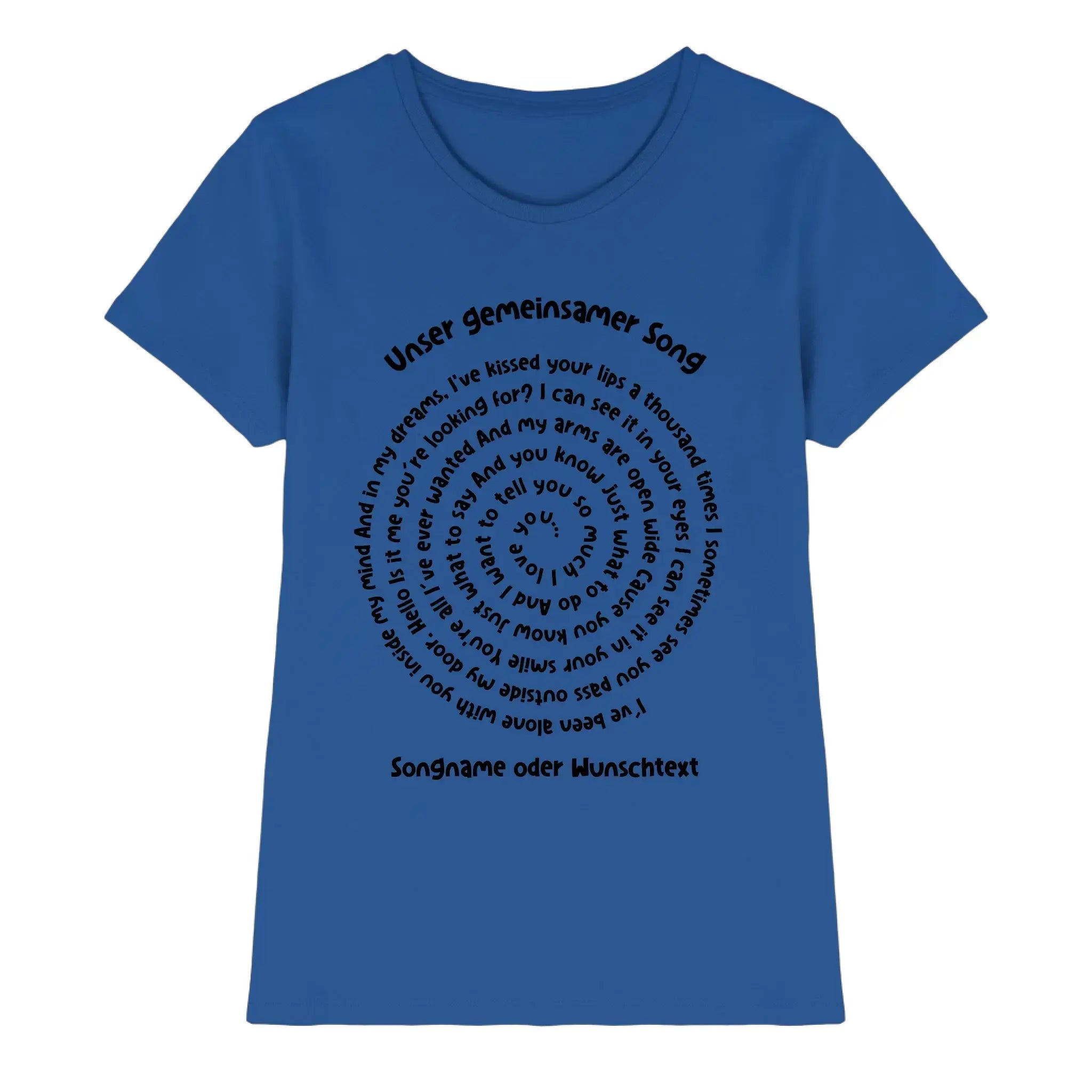 Spotify-Motiv 1 • mehrere Artikel • ’Statement-Collection’ • Wunschtext • Mein Motiv • Spiraltext - Premium Damen