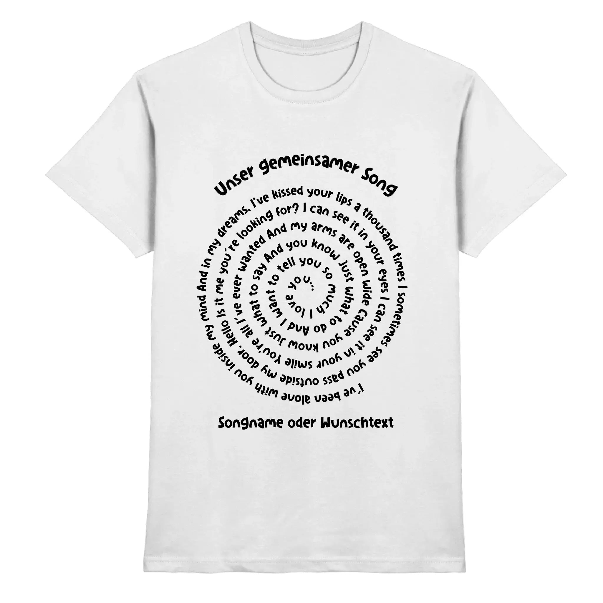 Spotify-Motiv 2 • mehrere Artikel • ’Statement-Collection’ • Wunschtext • Mein Motiv - Premium Herren T-Shirt / White