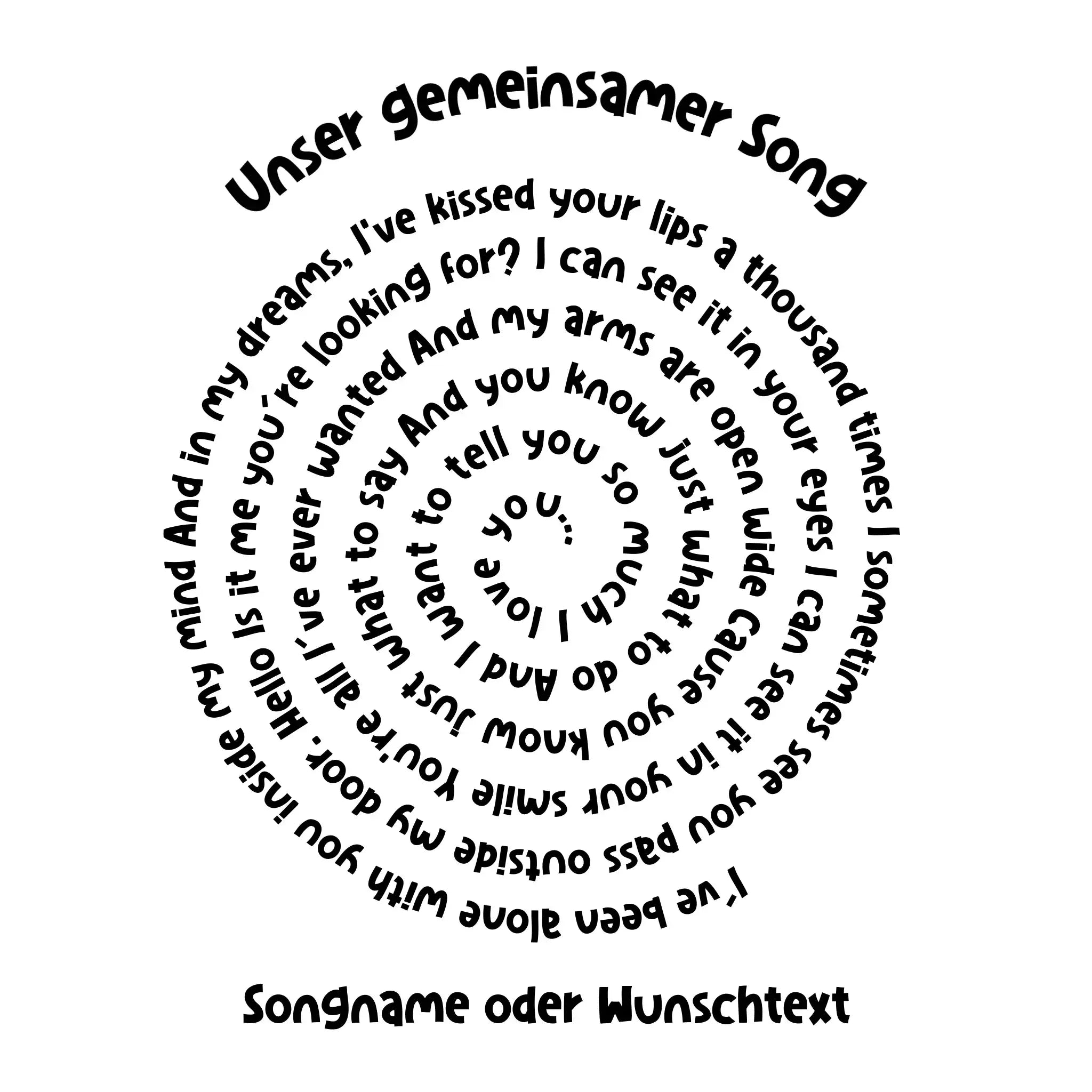 Spotify-Motiv 2 • mehrere Artikel • ’Statement-Collection’ • Wunschtext • Mein Motiv - Untersetzer / Standard