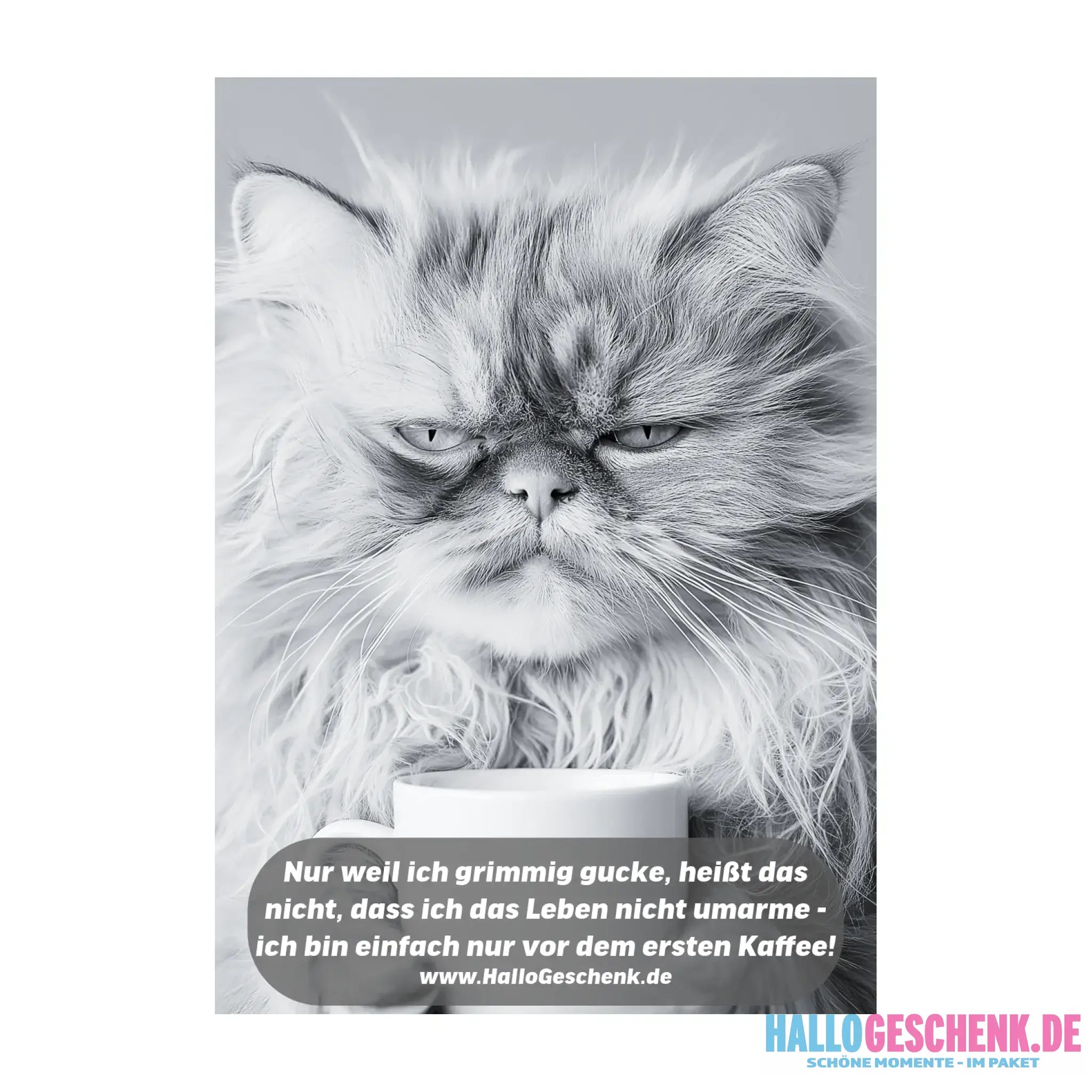 Sprüche von HalloGeschenk.de • STICKER 20x20cm (Aufkleber) - ausgestanzter Sticker 20x20 cm (Aufkleber) / White