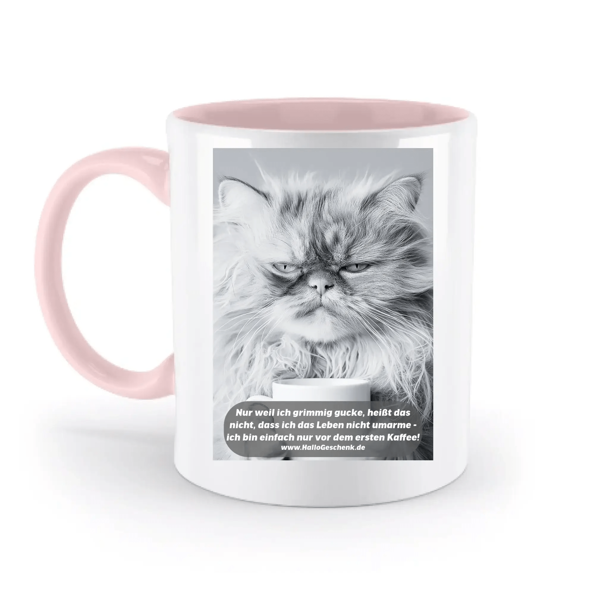 Sprüche von HalloGeschenk.de • zweifarbige Tasse spülmaschinenfest