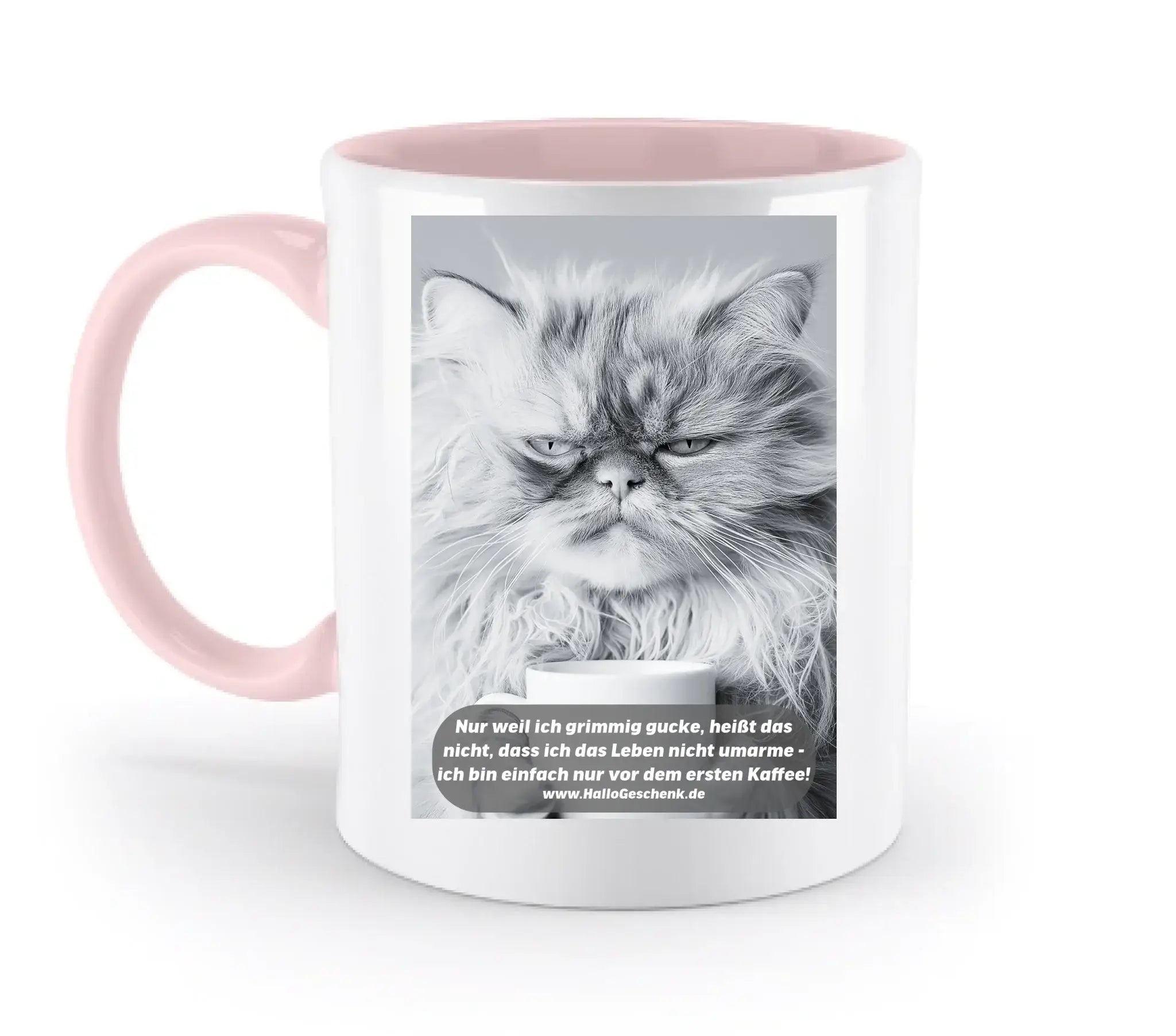 Sprüche von HalloGeschenk.de • zweifarbige Tasse spülmaschinenfest