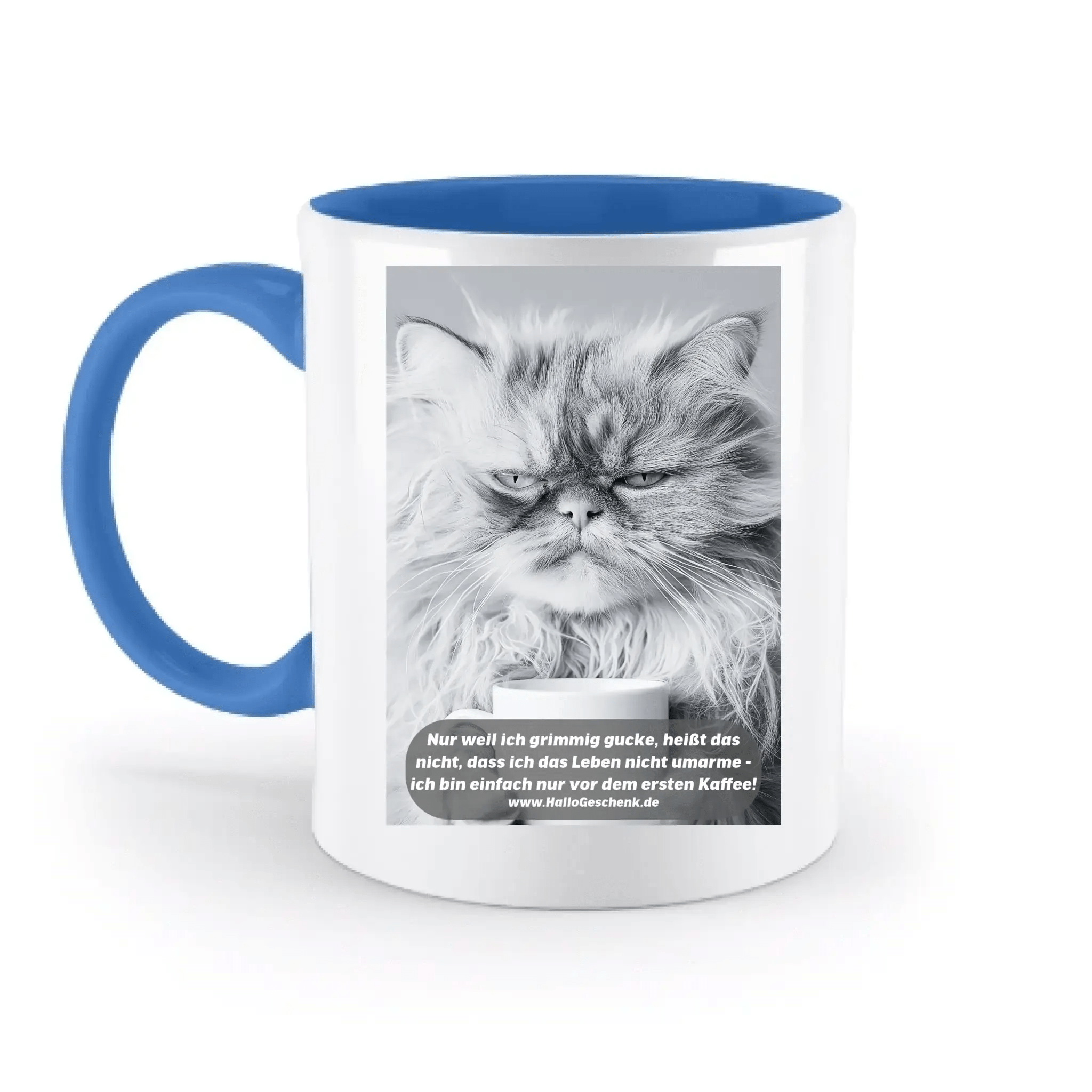 Sprüche von HalloGeschenk.de • zweifarbige Tasse spülmaschinenfest