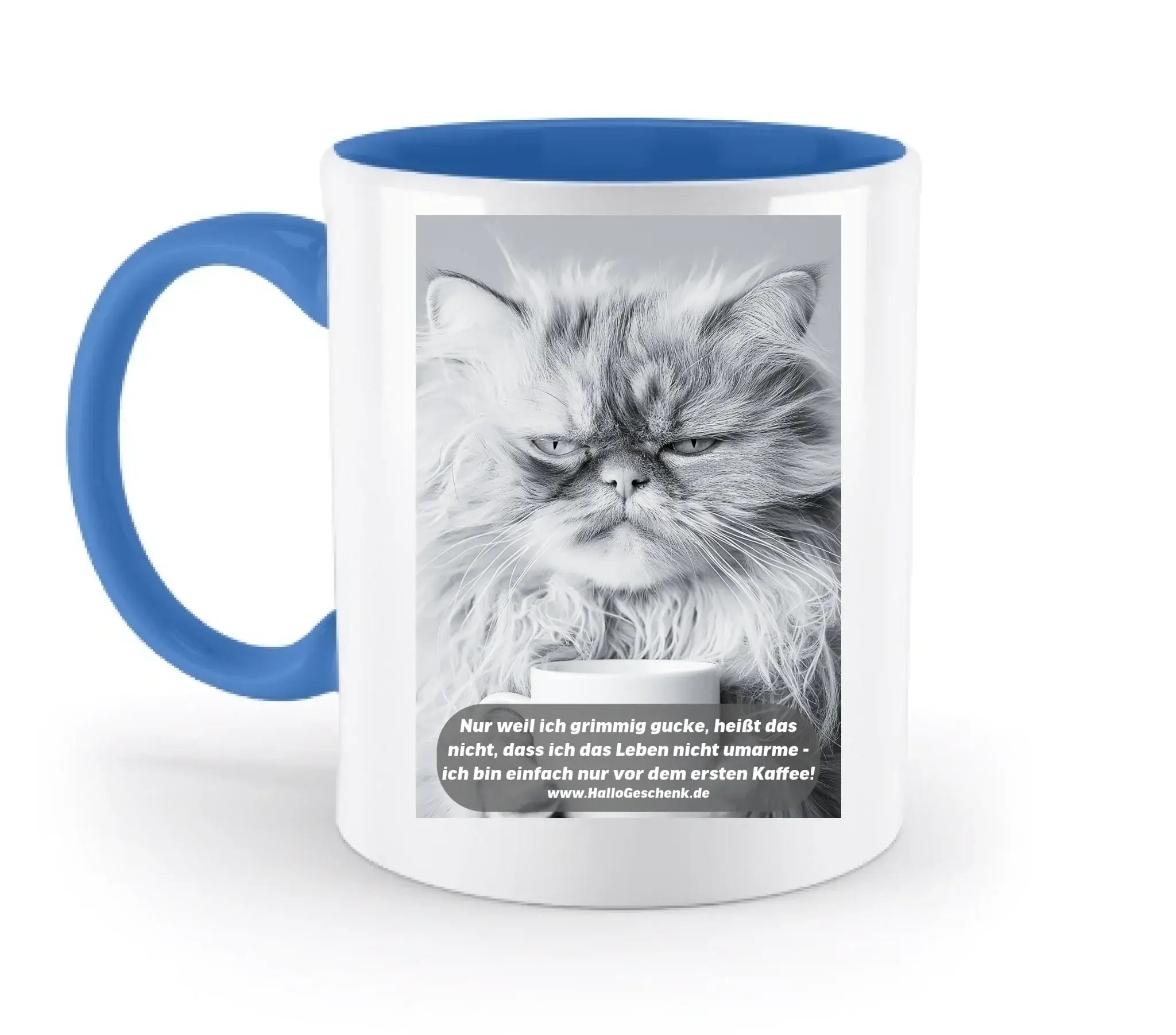 Sprüche von HalloGeschenk.de • zweifarbige Tasse spülmaschinenfest