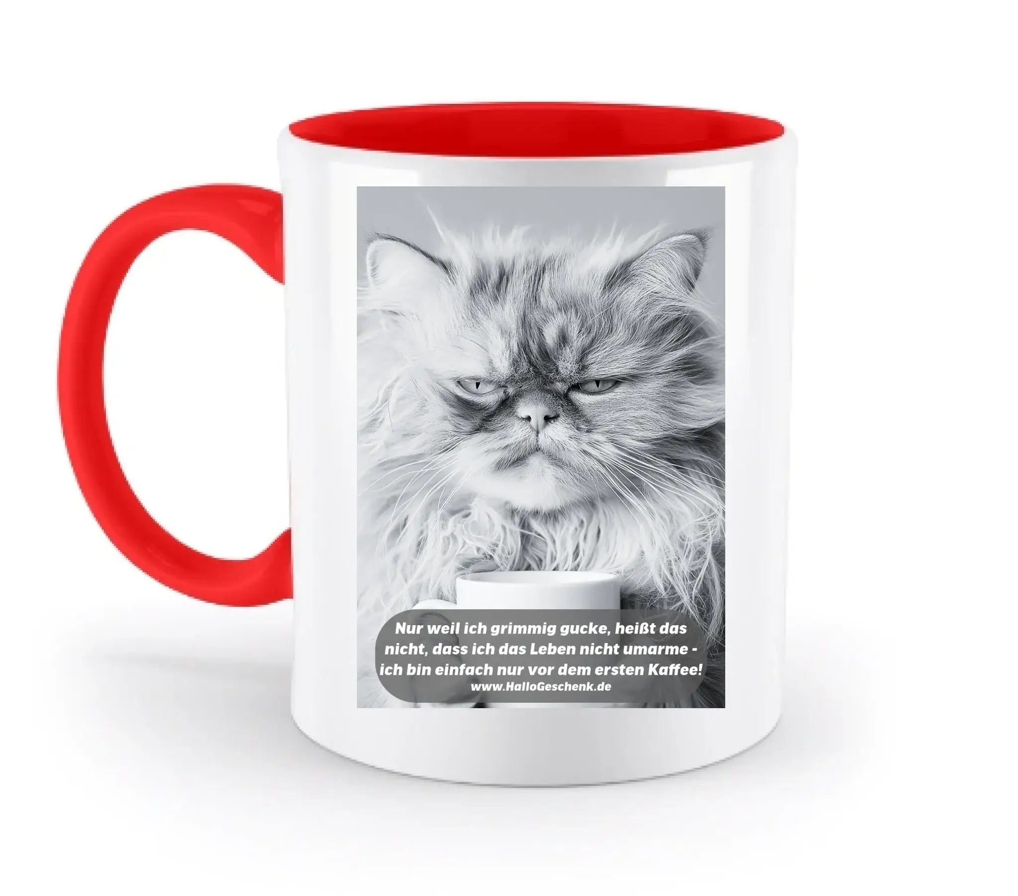 Sprüche von HalloGeschenk.de • zweifarbige Tasse spülmaschinenfest