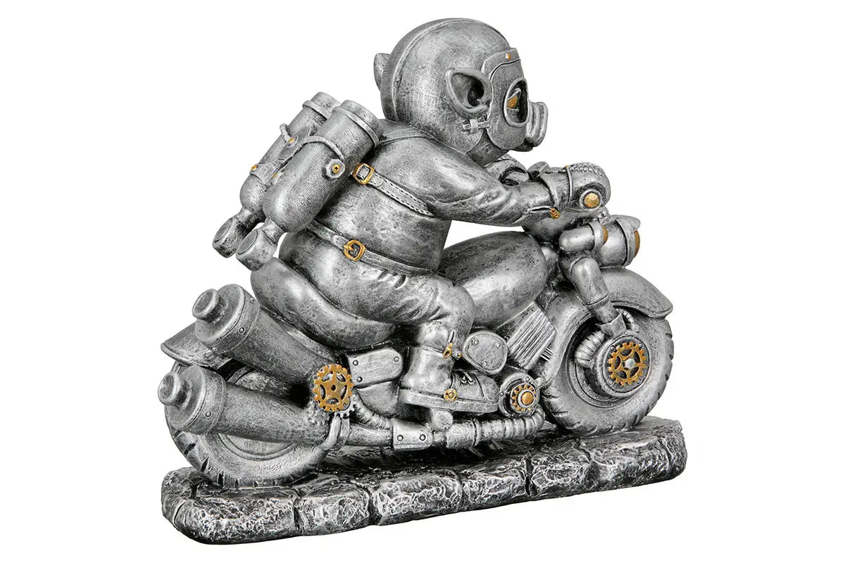 Steampunk: Figur Schwein „Motor-Pig“ • Kunstharz • 21×23×7 cm • Gilde - Steampunk