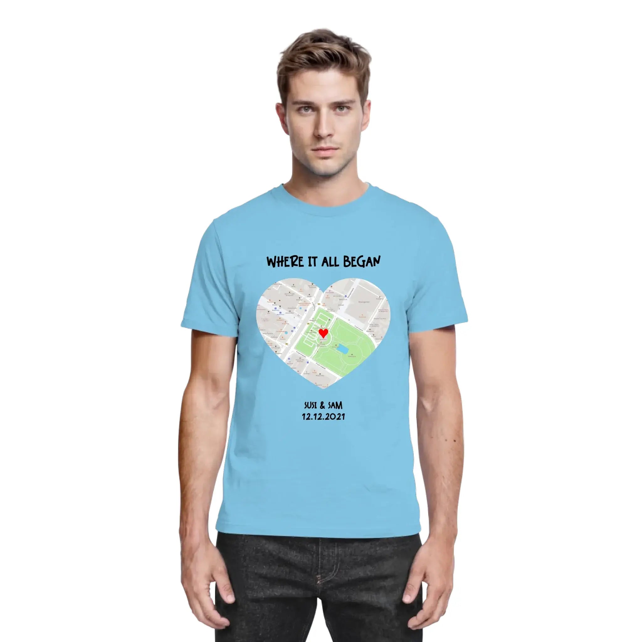 Straßenkarte Herz • mehrere Artikel • ’Statement-Collection’ • Wunschtext • Mein Motiv - personalisierbare Motive