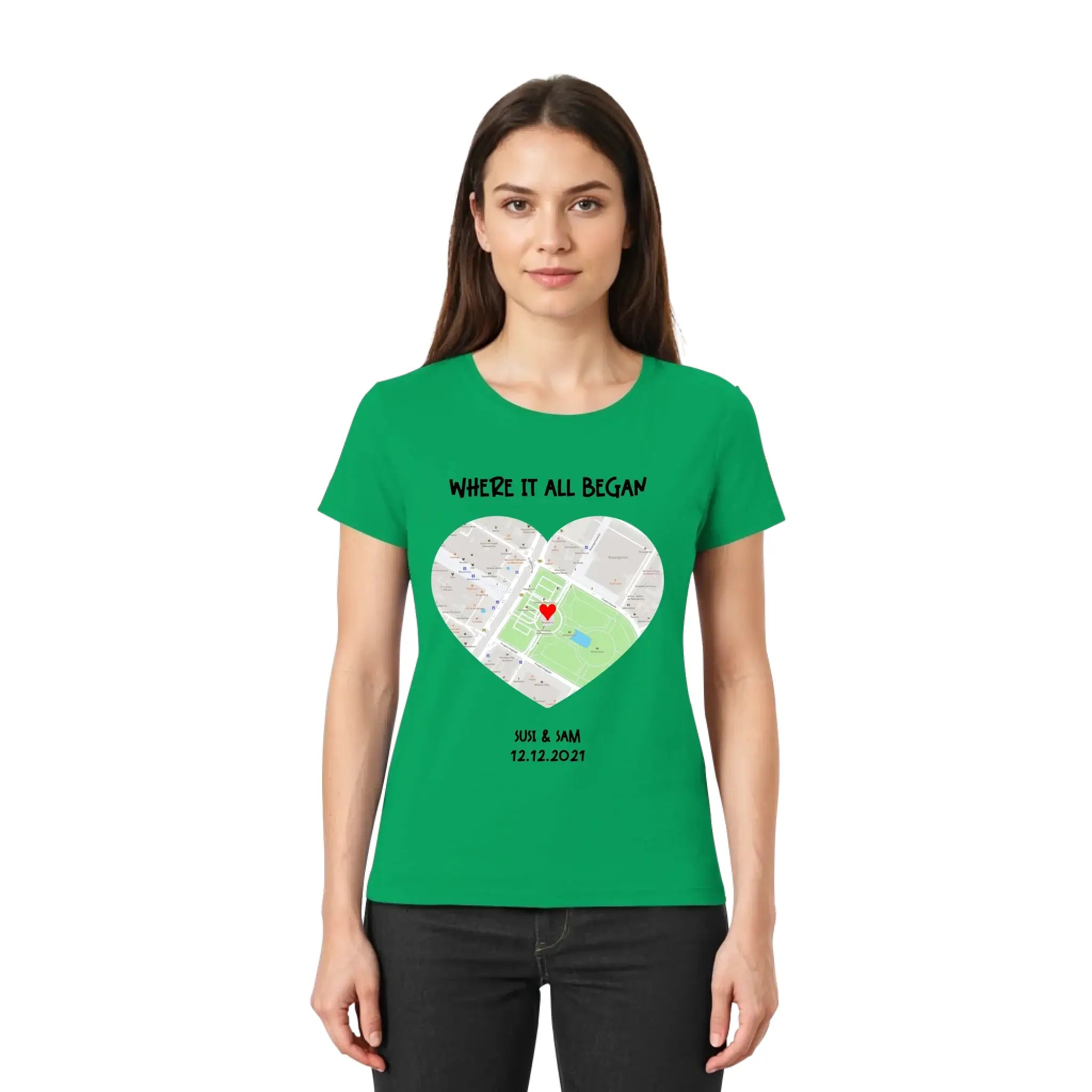 Straßenkarte Herz • mehrere Artikel • ’Statement-Collection’ • Wunschtext • Mein Motiv - personalisierbare Motive