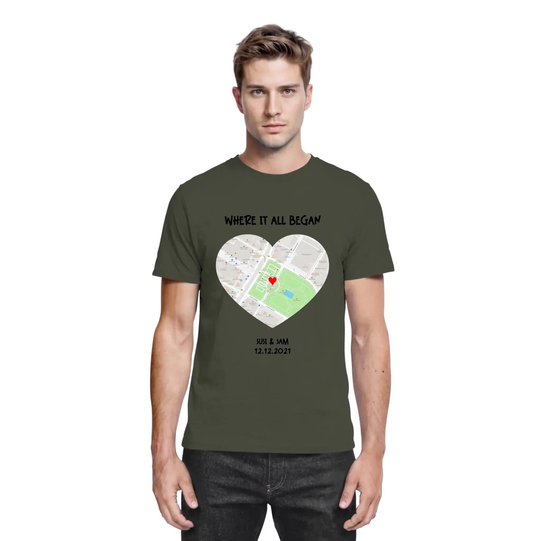 Straßenkarte Herz • mehrere Artikel • ’Statement-Collection’ • Wunschtext • Mein Motiv - personalisierbare Motive