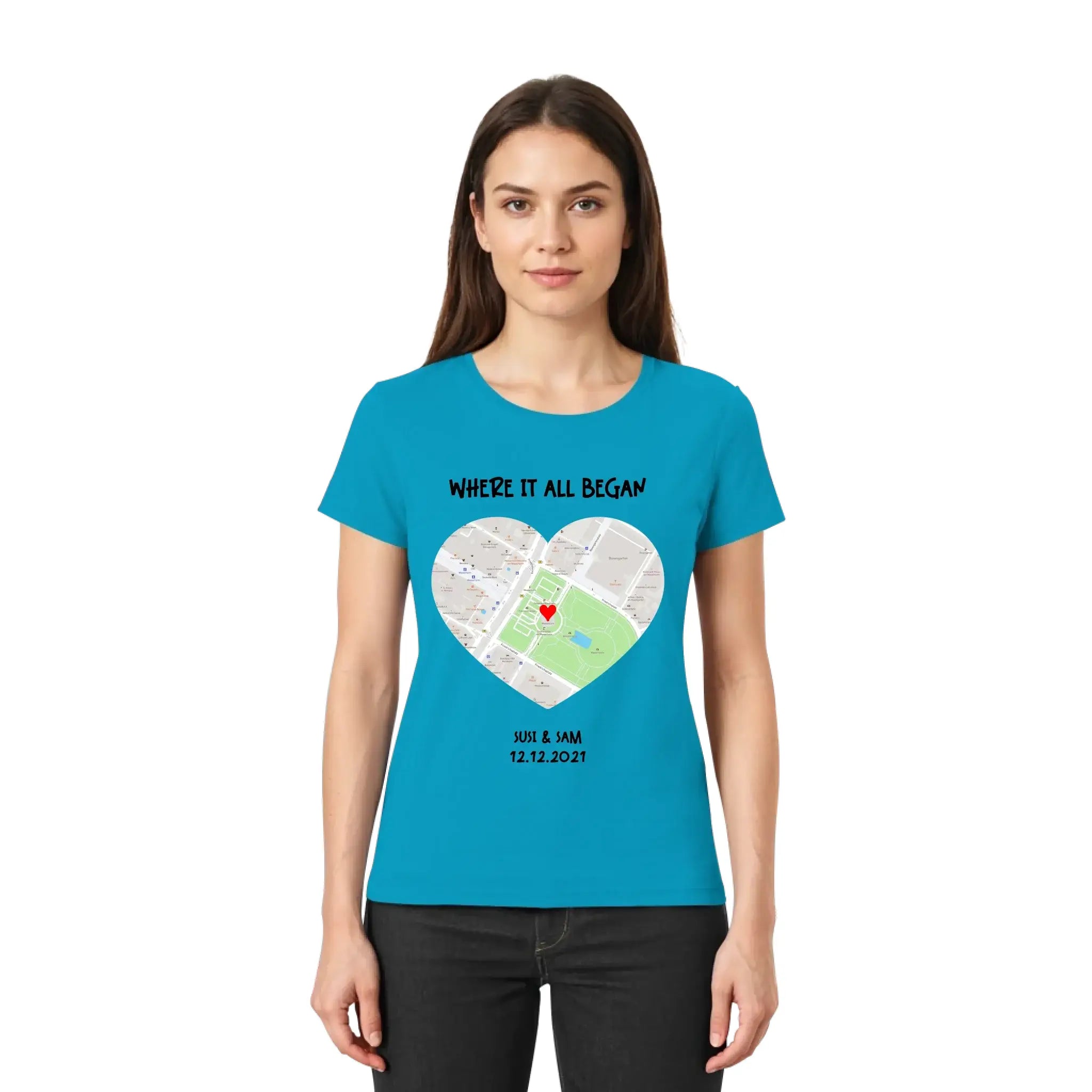 Straßenkarte Herz • mehrere Artikel • ’Statement-Collection’ • Wunschtext • Mein Motiv - personalisierbare Motive