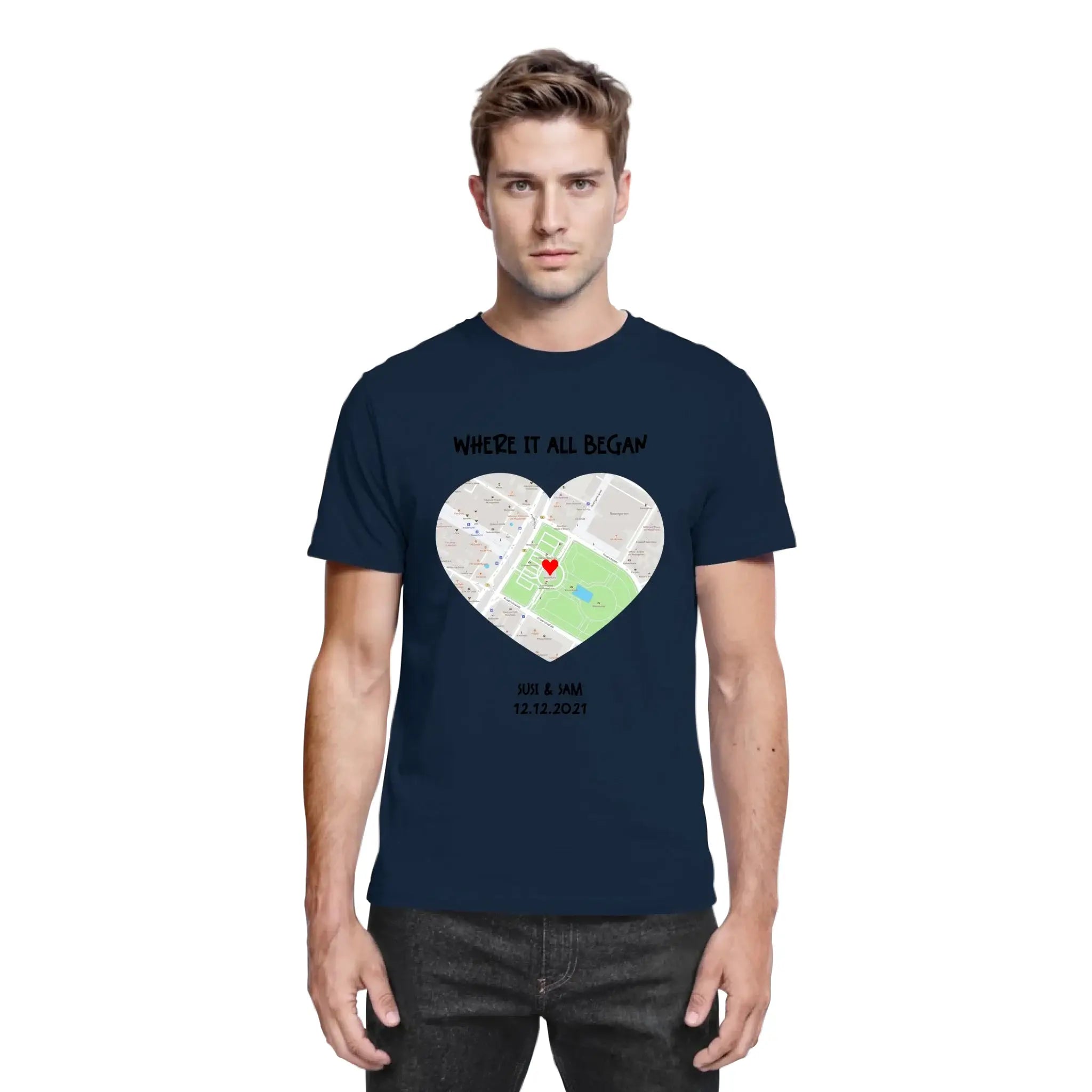 Straßenkarte Herz • mehrere Artikel • ’Statement-Collection’ • Wunschtext • Mein Motiv - personalisierbare Motive