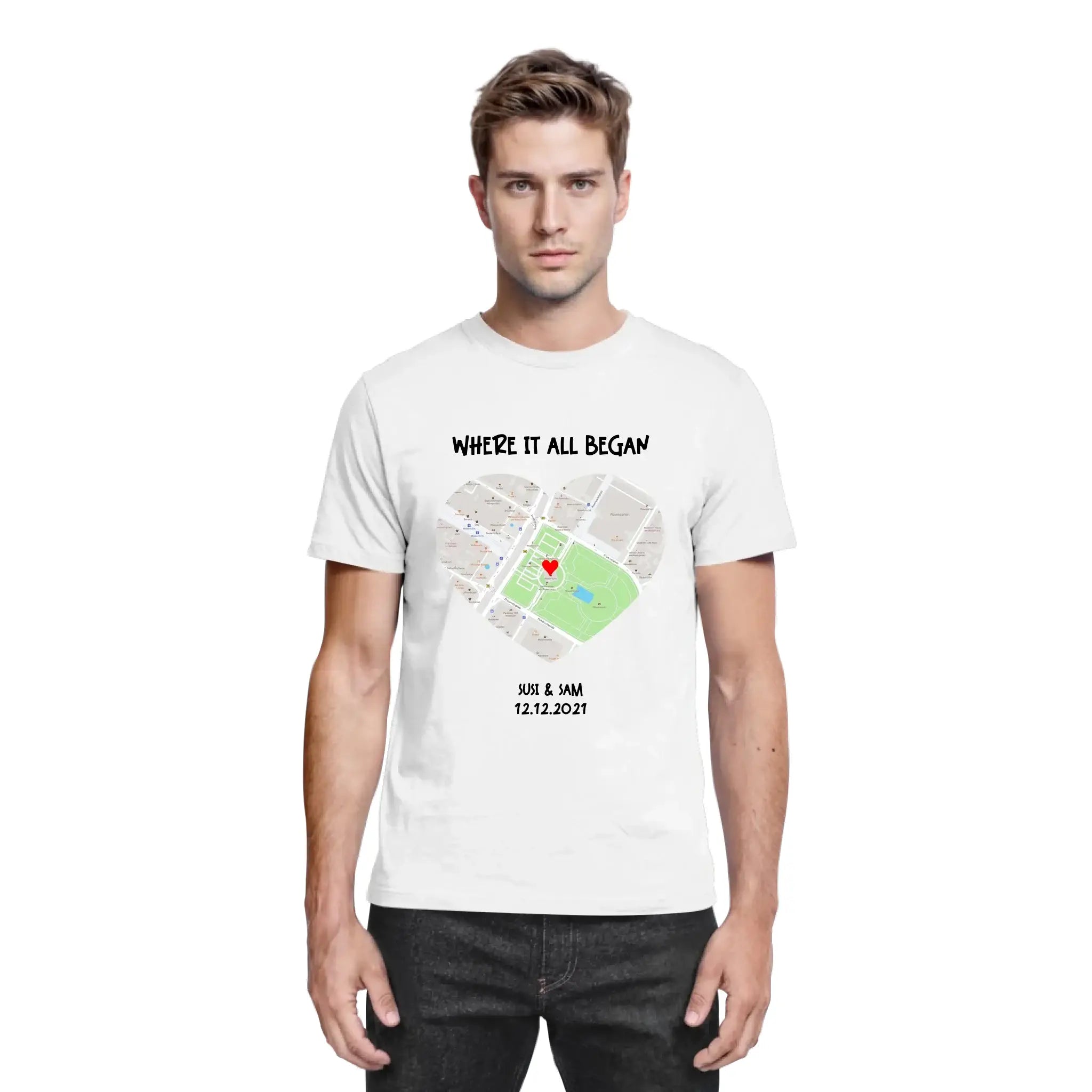 Straßenkarte Herz • mehrere Artikel • ’Statement-Collection’ • Wunschtext • Mein Motiv - personalisierbare Motive