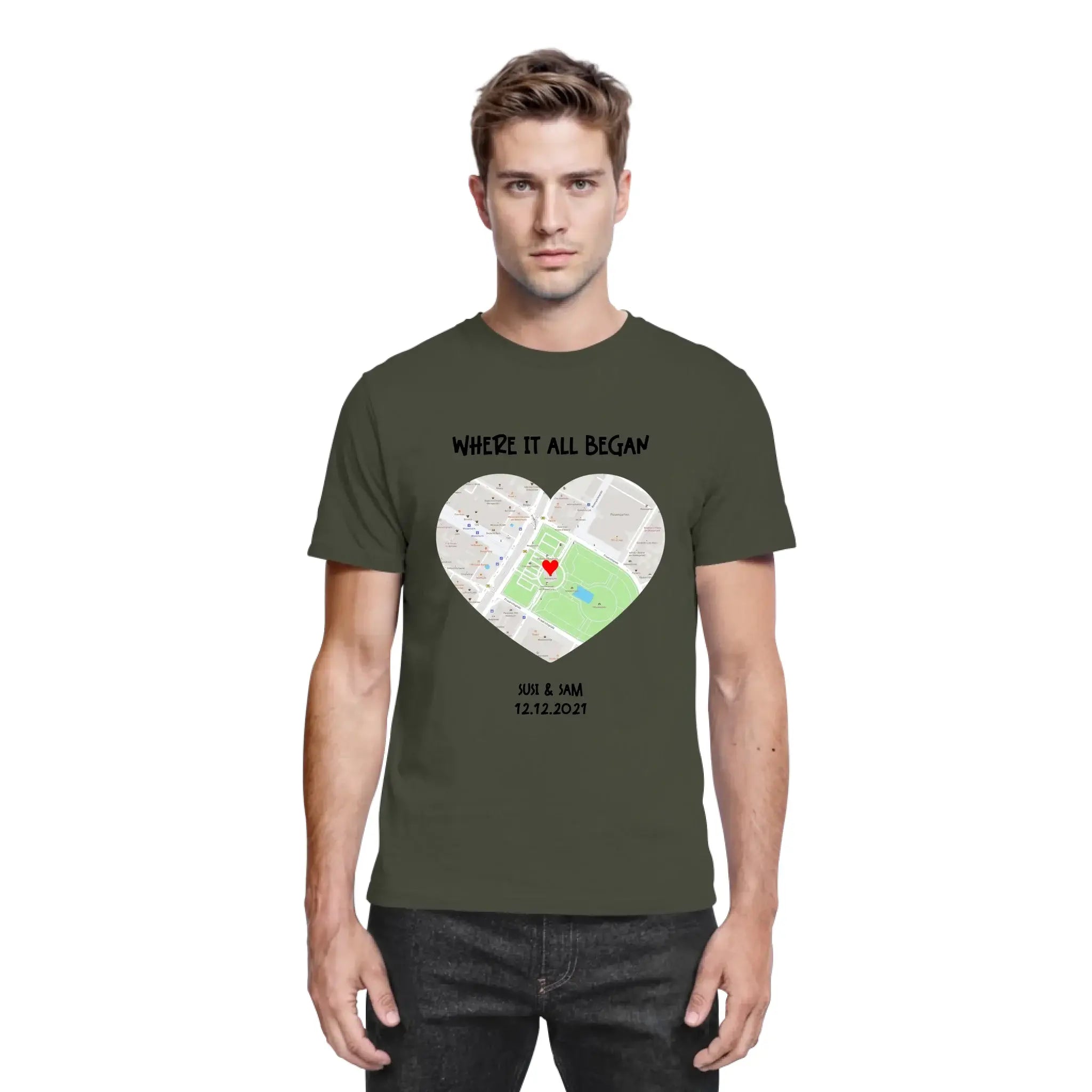 Straßenkarte Herz • mehrere Artikel • ’Statement-Collection’ • Wunschtext • Mein Motiv - personalisierbare Motive