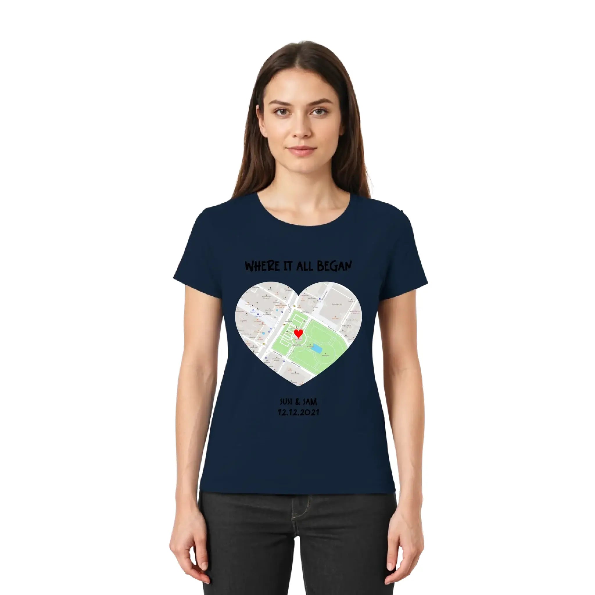 Straßenkarte Herz • mehrere Artikel • ’Statement-Collection’ • Wunschtext • Mein Motiv - personalisierbare Motive