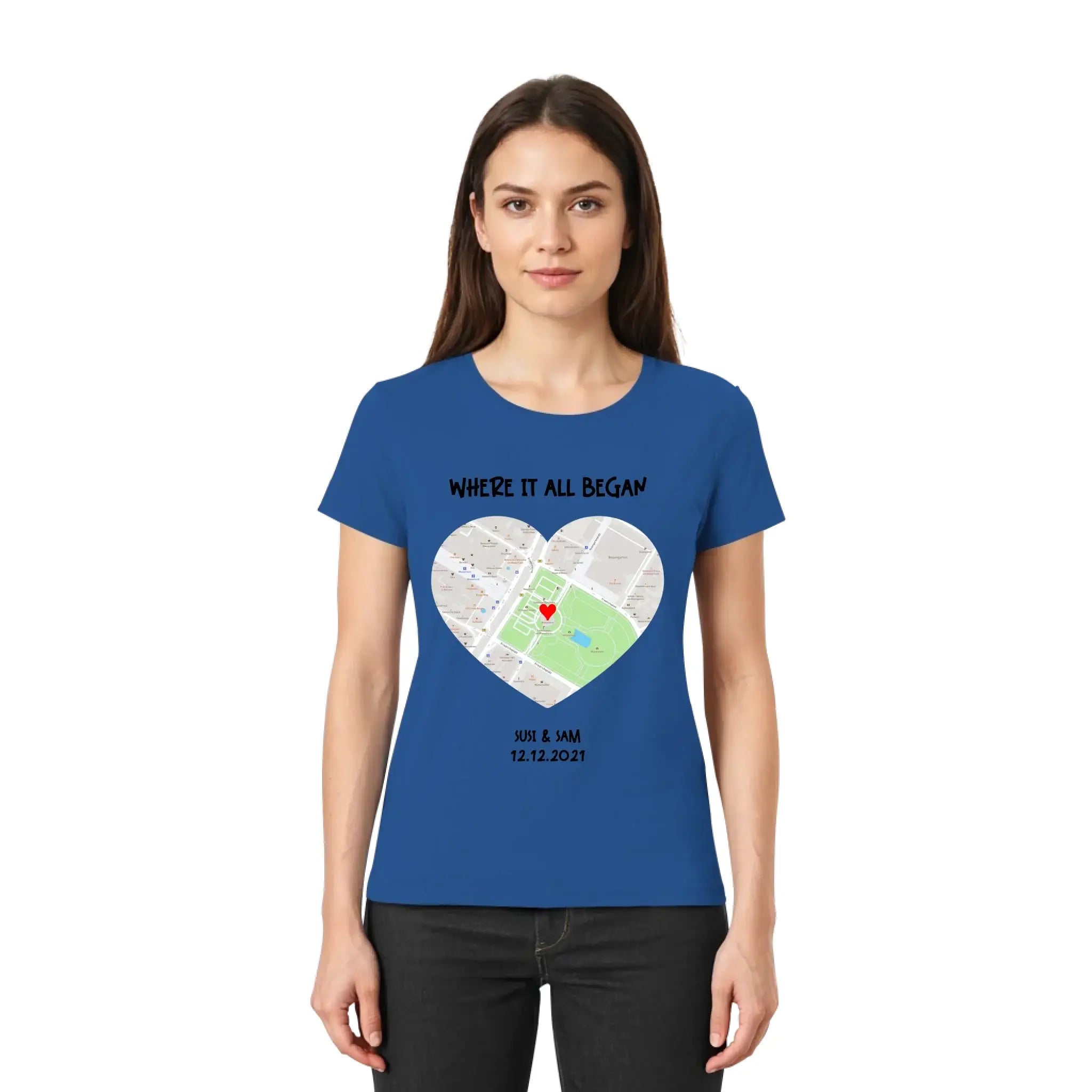 Straßenkarte Viereck • mehrere Artikel • ’Statement-Collection’ • Wunschtext • Mein Motiv - personalisierbare Motive