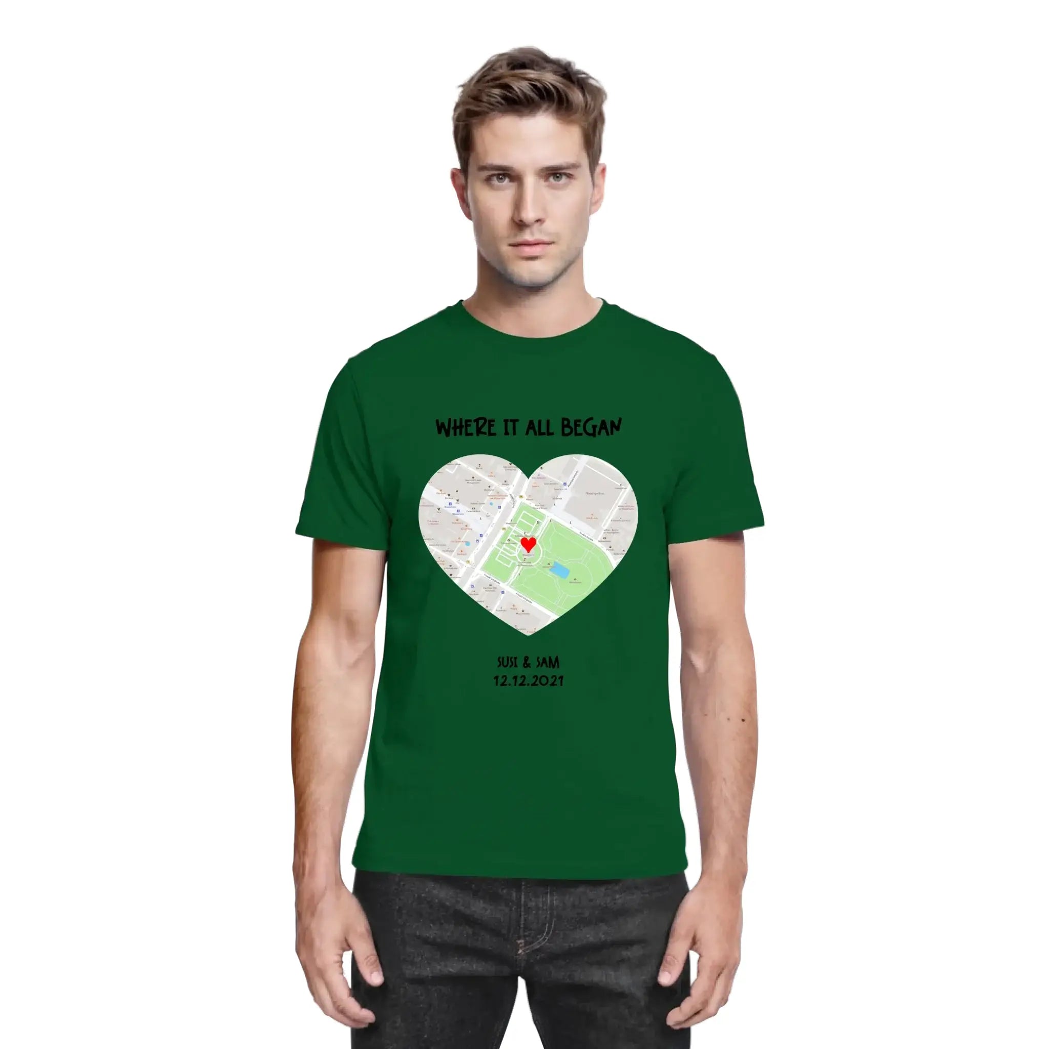 Straßenkarte Viereck • mehrere Artikel • ’Statement-Collection’ • Wunschtext • Mein Motiv - personalisierbare Motive