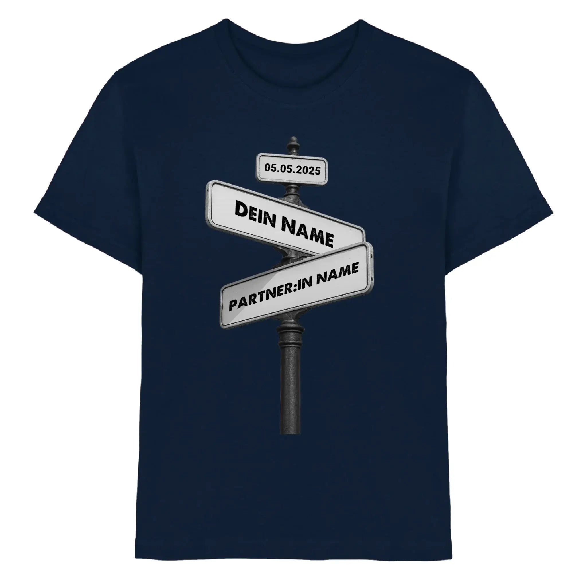 Straßenschild Wegweiser • mehrere Artikel • ’Statement-Collection’ • Wunschtext • Mein Motiv - Premium Kinder T-Shirt