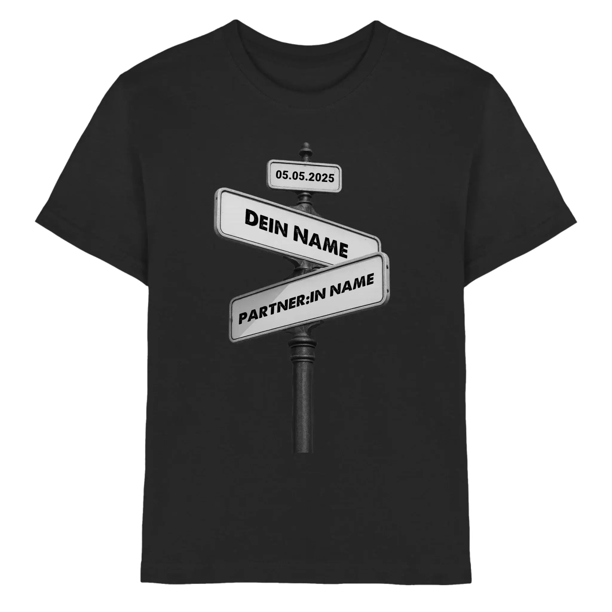 Straßenschild Wegweiser • mehrere Artikel • ’Statement-Collection’ • Wunschtext • Mein Motiv - Premium Kinder T-Shirt