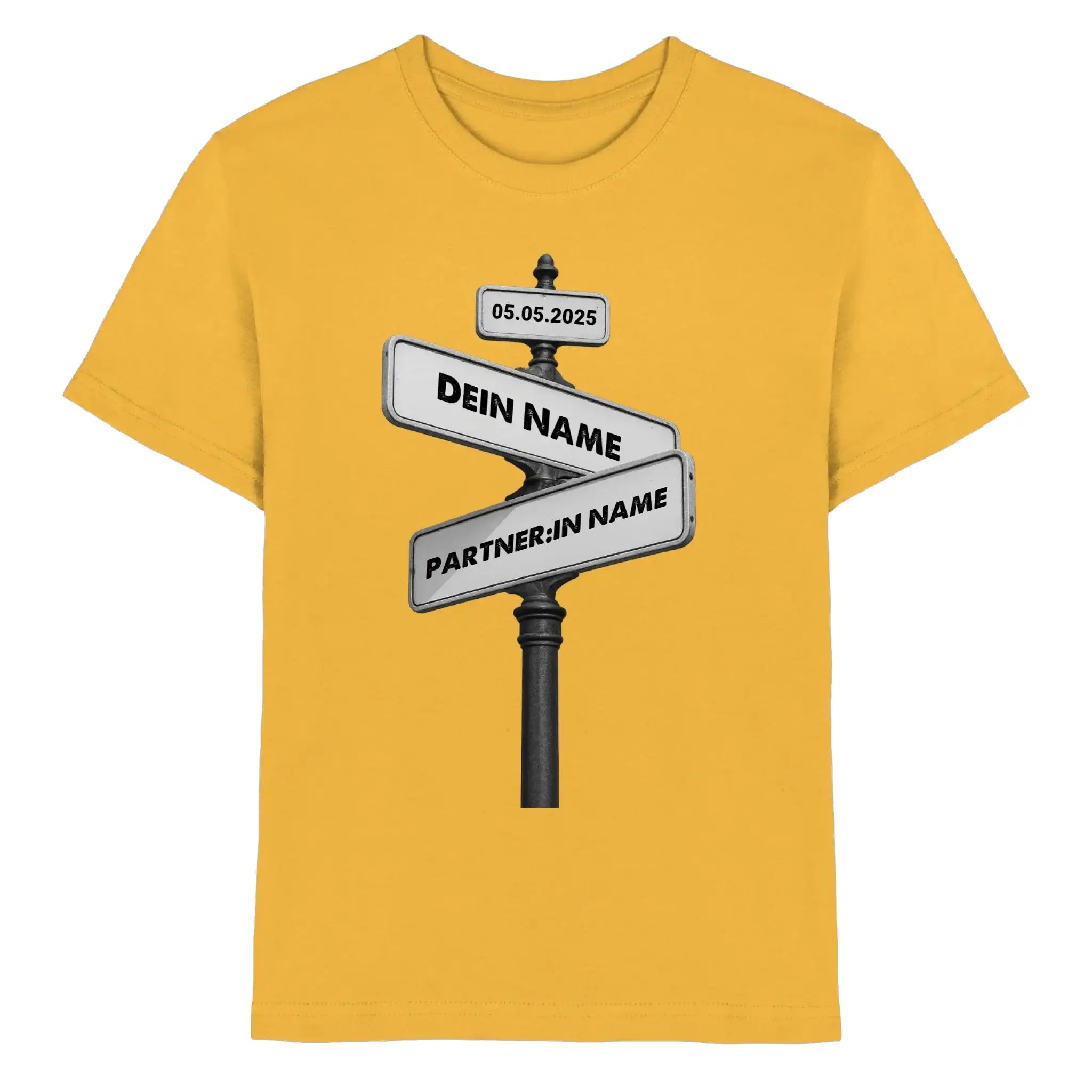 Straßenschild Wegweiser • mehrere Artikel • ’Statement-Collection’ • Wunschtext • Mein Motiv - Premium Kinder T-Shirt