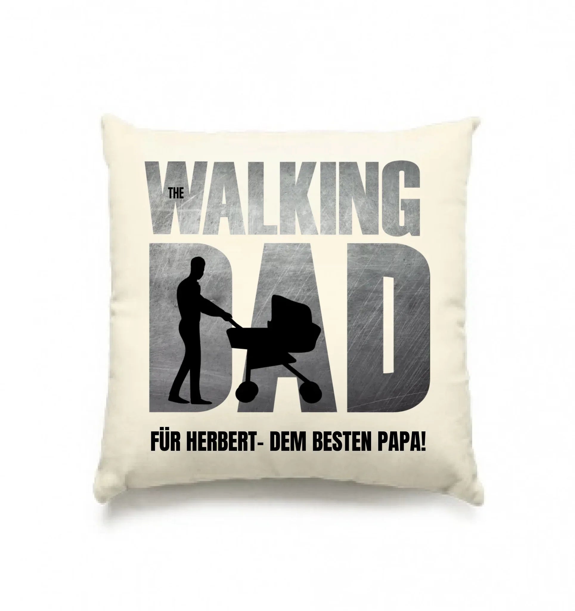 Superdad • mehrere Artikel • ’Statement-Collection’ • Wunschtext • Mein Motiv • Bester Papa • Vatertag - Kissen / Natur