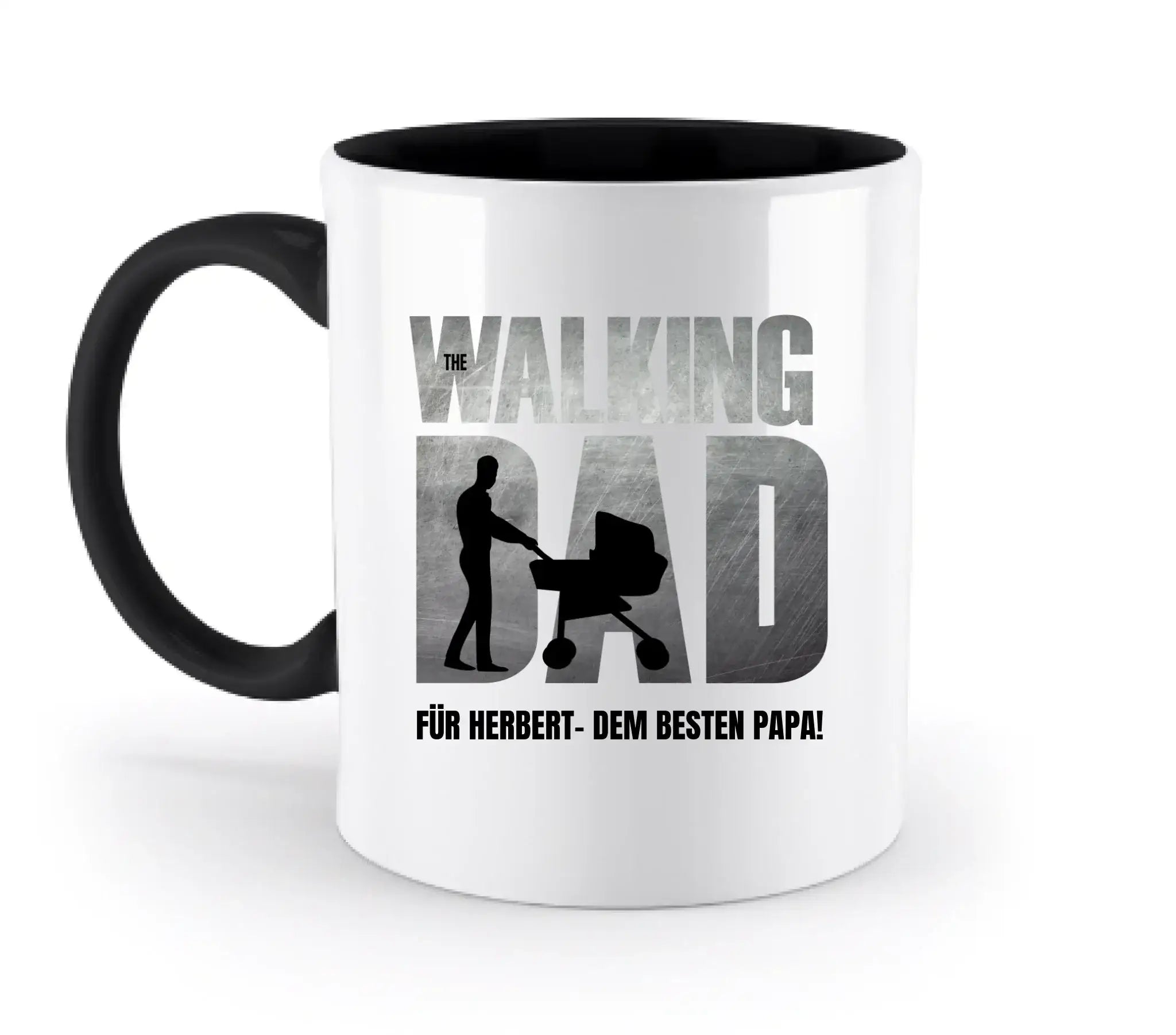 Superdad • mehrere Artikel • ’Statement-Collection’ • Wunschtext • Mein Motiv • Bester Papa • Vatertag - Tassen / Black