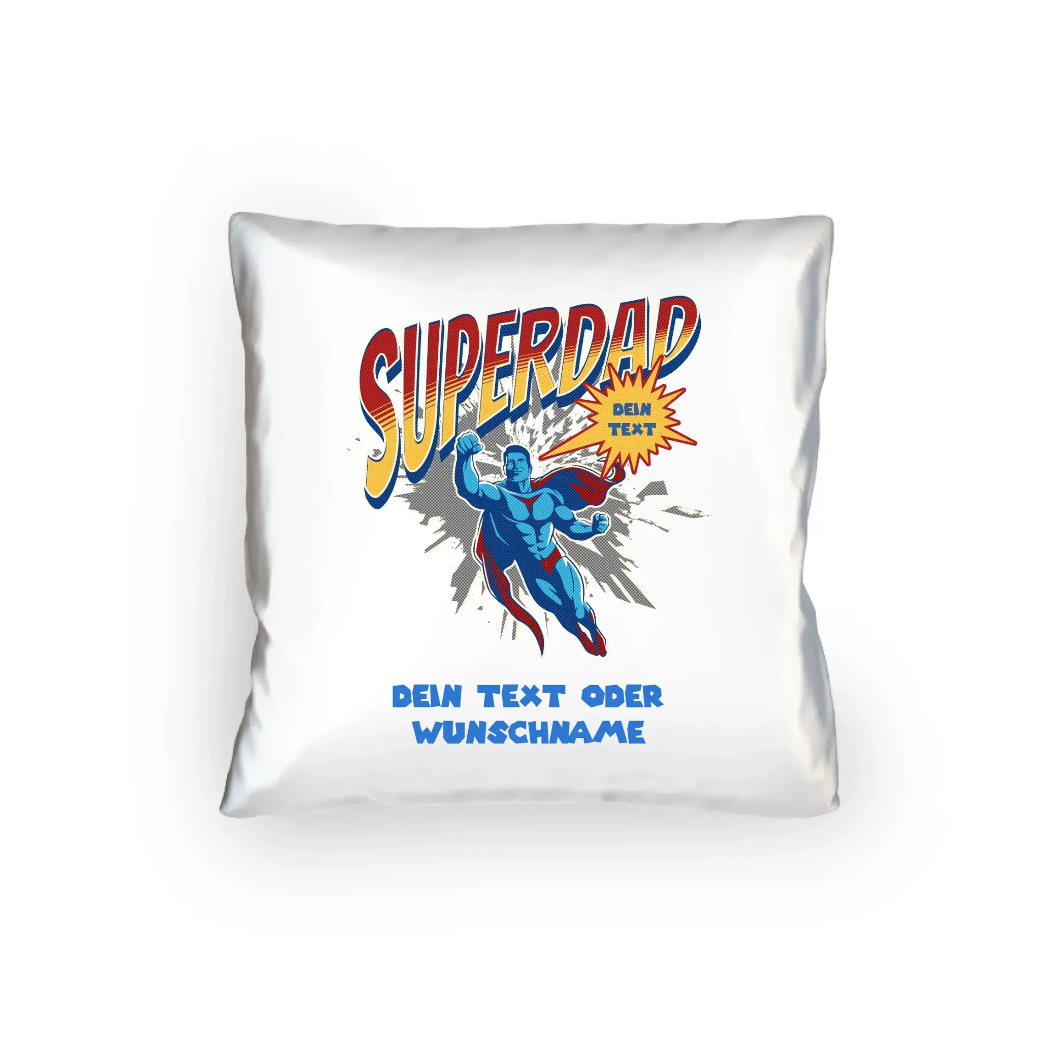 SUPERDAD • Papa • personalisiert • Kissen 40x40 cm - Kissen 40x40 cm / White / 40cm-x-40cm - personalisierte