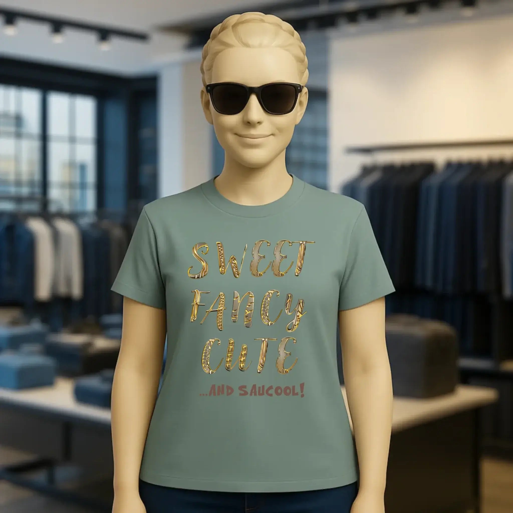 Sweet Fancy Cute • Ladies Premium T-Shirt XS-2XL aus Bio-Baumwolle für Damen • Exklusivdesign • personalisiert