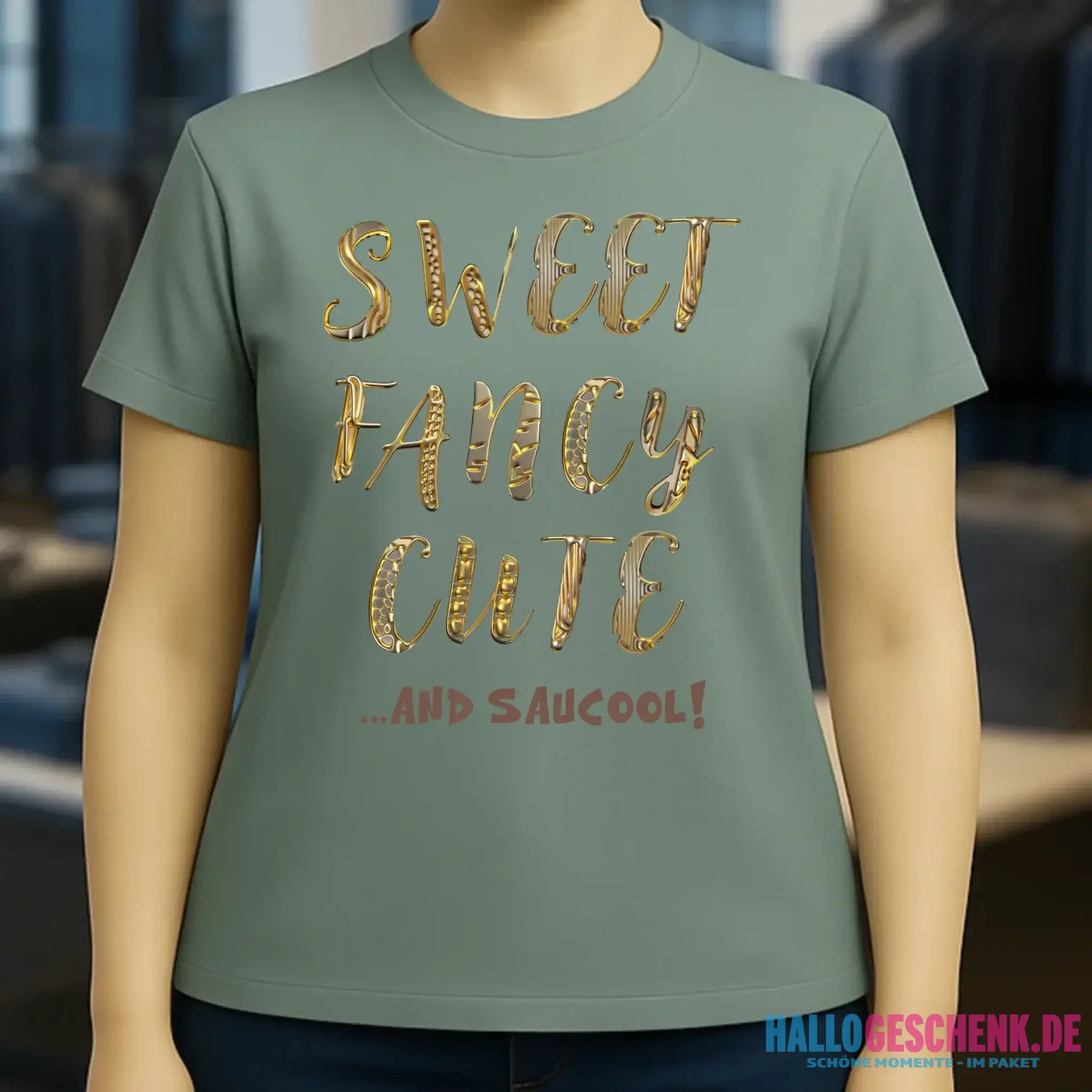Sweet Fancy Cute • Ladies Premium T-Shirt XS-2XL aus Bio-Baumwolle für Damen • Exklusivdesign • personalisiert