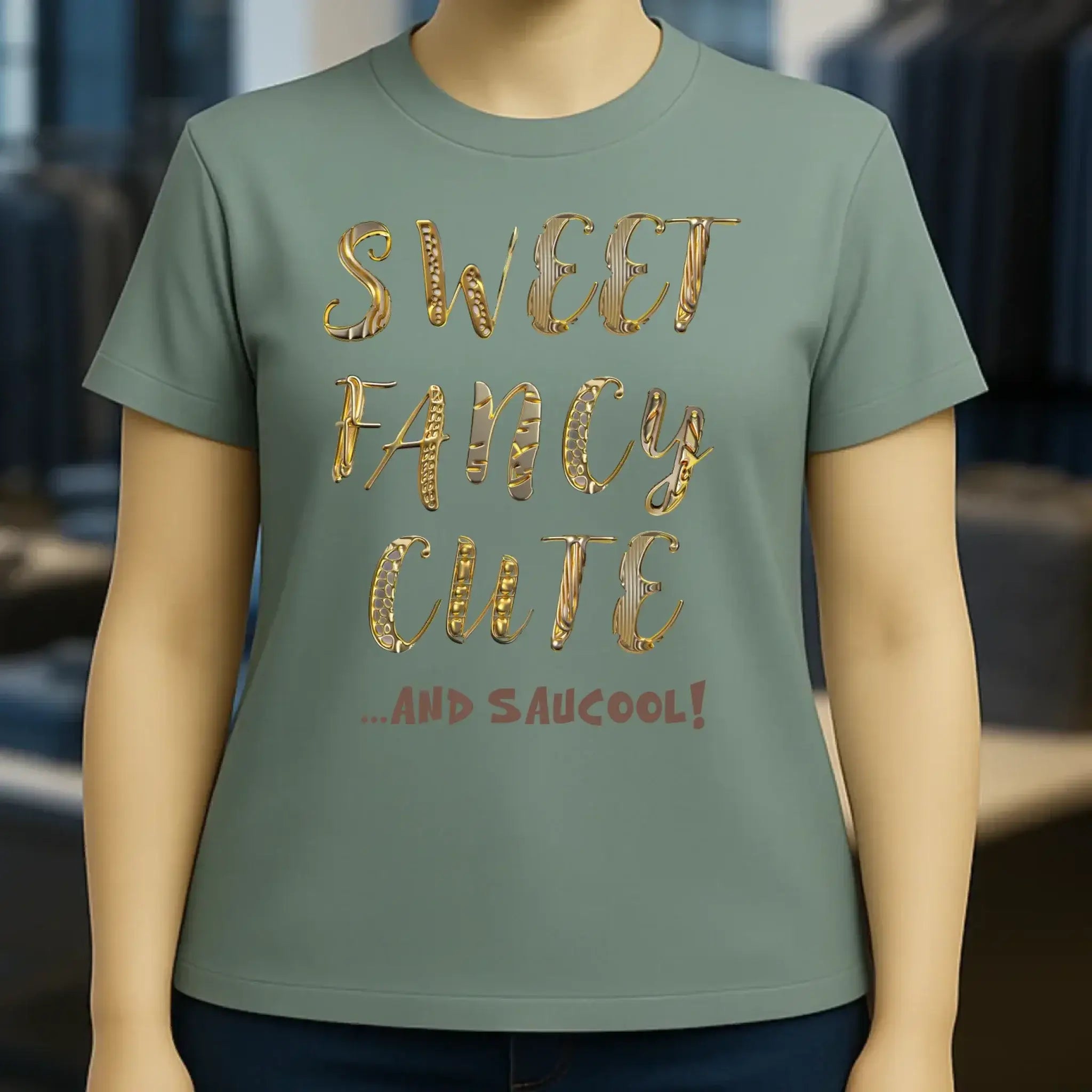 Sweet Fancy Cute • Ladies Premium T-Shirt XS-2XL aus Bio-Baumwolle für Damen • Exklusivdesign • personalisiert