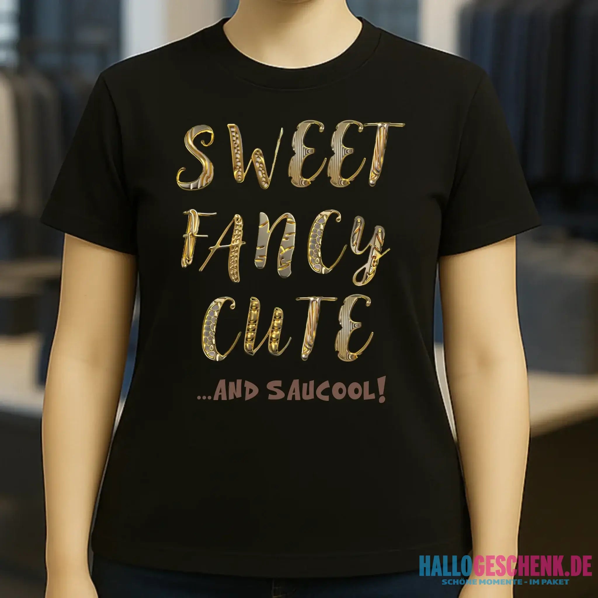 Sweet Fancy Cute • Ladies Premium T-Shirt XS-2XL aus Bio-Baumwolle für Damen • Exklusivdesign • personalisiert