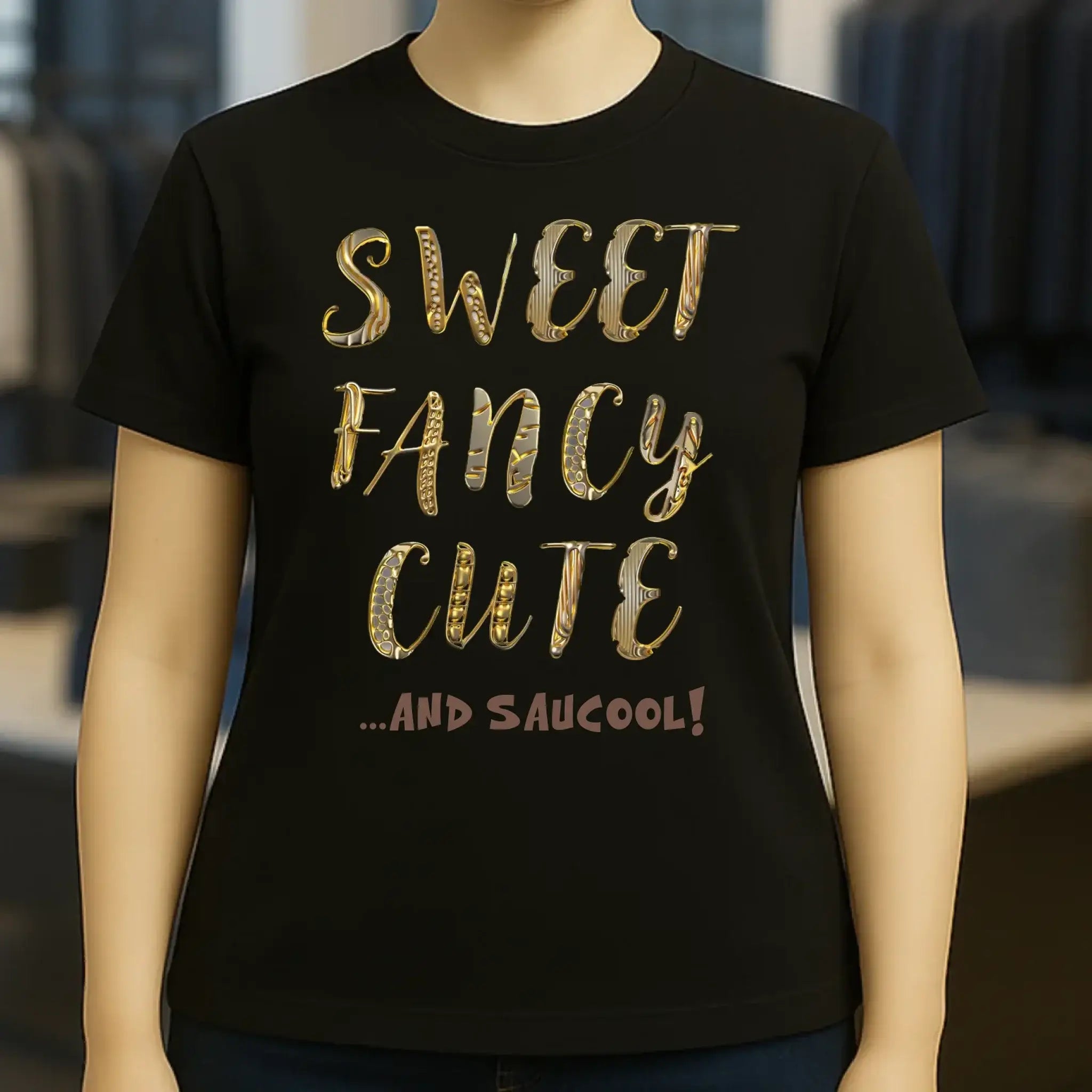 Sweet Fancy Cute • Ladies Premium T-Shirt XS-2XL aus Bio-Baumwolle für Damen • Exklusivdesign • personalisiert