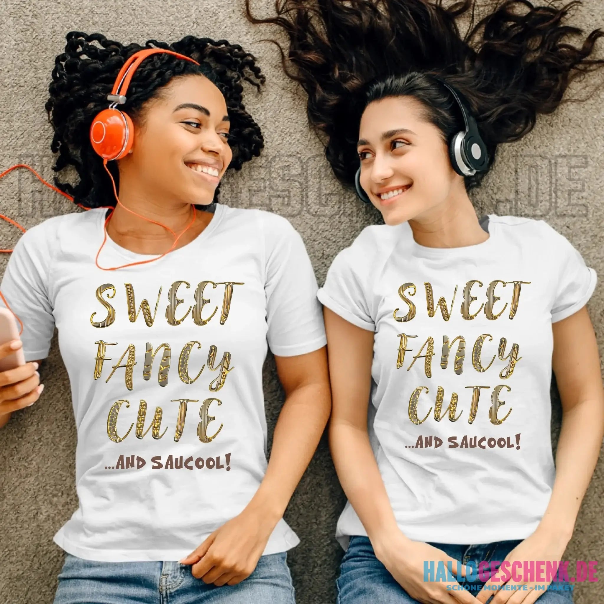 Sweet Fancy Cute • Ladies Premium T-Shirt XS-2XL aus Bio-Baumwolle für Damen • Exklusivdesign • personalisiert